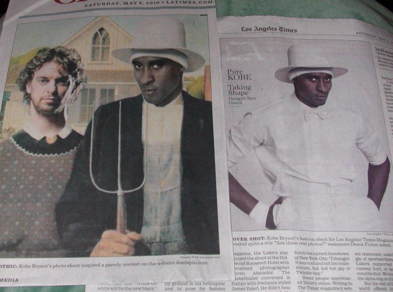 KOBE BRYANT 2010 FASHION SHOOT BUZZ PARODY CLIPPING