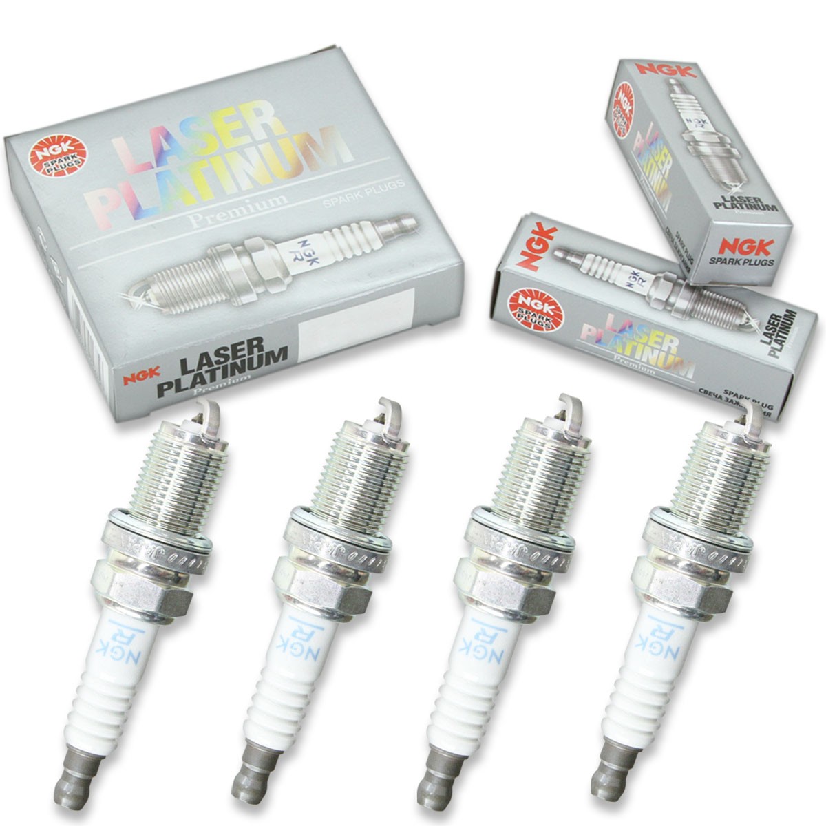 4 pcs NGK Laser Platinum Spark Plugs for 2012-2013 Scion xB 2.4L L4 - Engine it