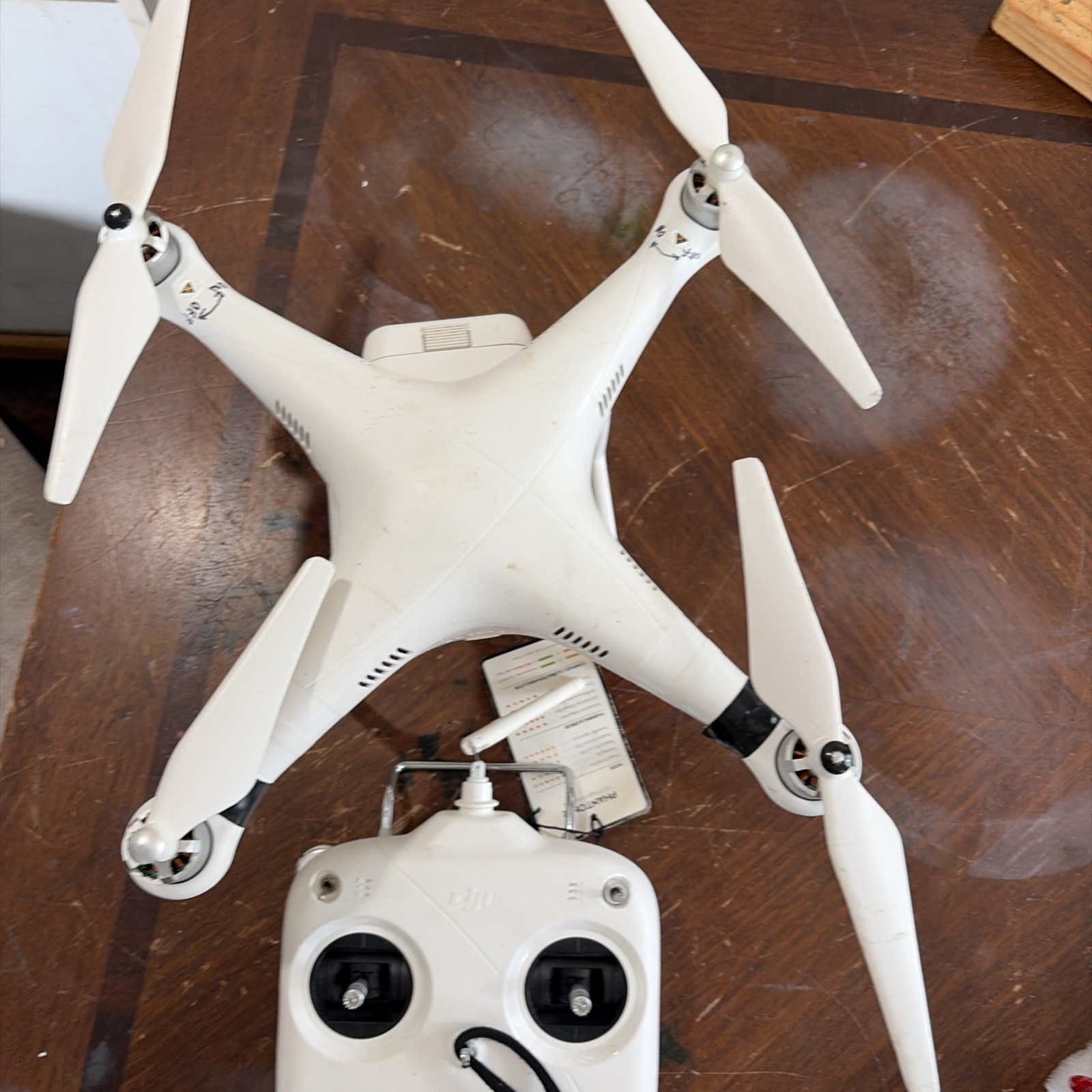 DJI Phantom 2 P330Z Drone White Red Untested Parts Only