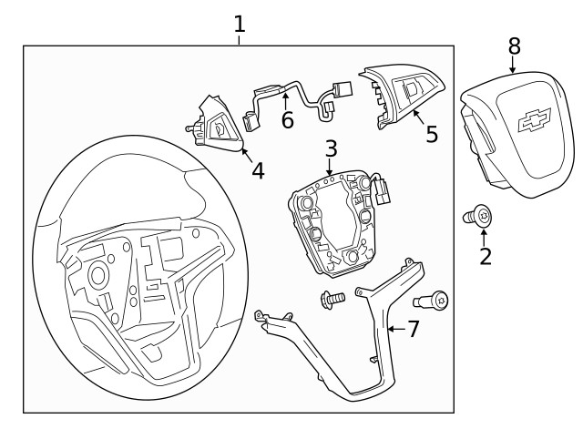 Genuine GM Cocoa Cruise Control Switch 23172237