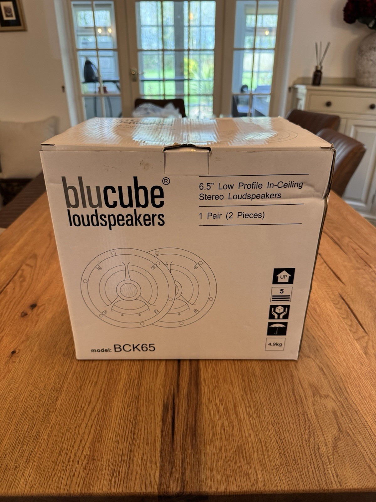 BluCube Pair of Ceiling Speakers Loudspeakers BCK65 Brand New In Box