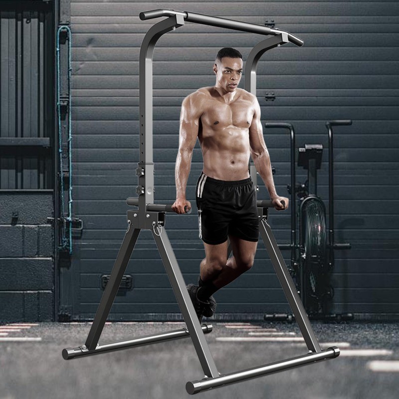 Foldable Pull Up Bar Free Standing Multi-function Power Tower Dip Bar Home Gym