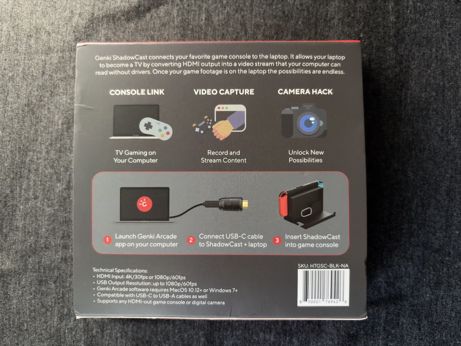 Genki Shadowcast Generation 1 Console Laptop Link