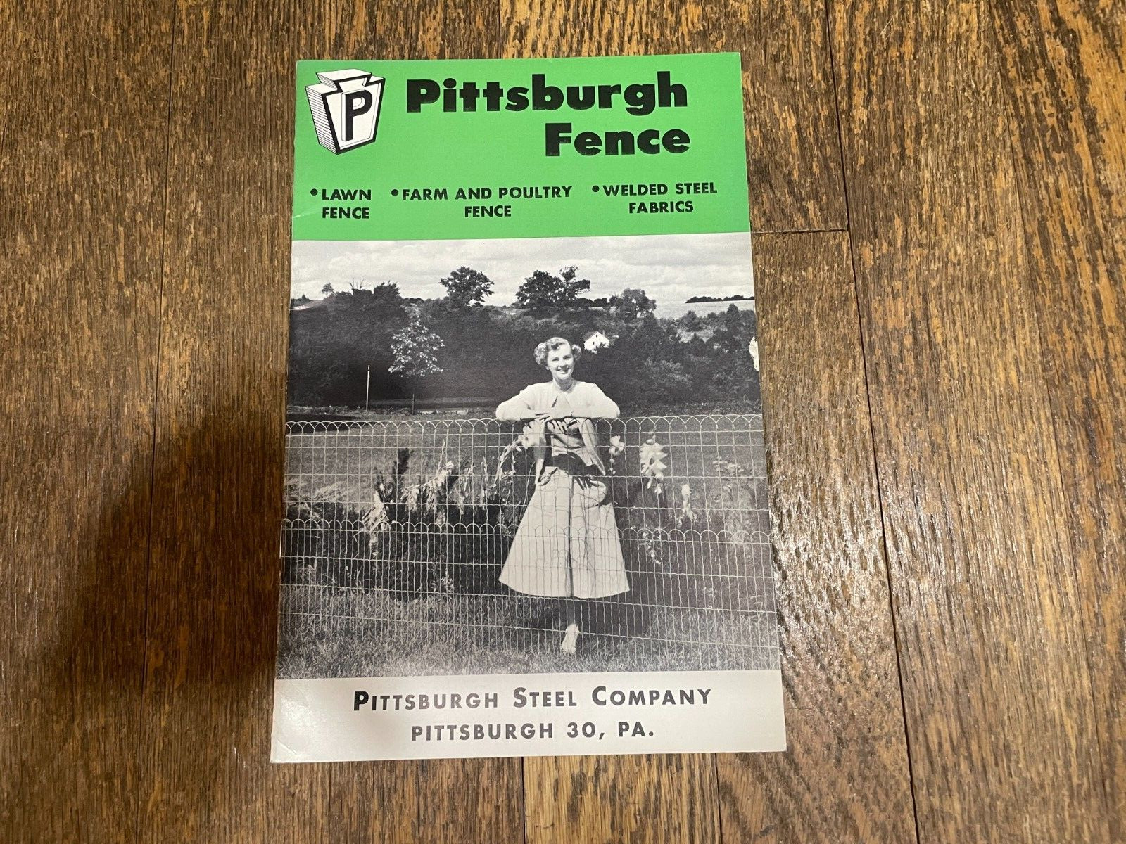 1955 Pittsburgh Fence Catalog Steel Lawns Steel Fabrics 16 Pages Vintage