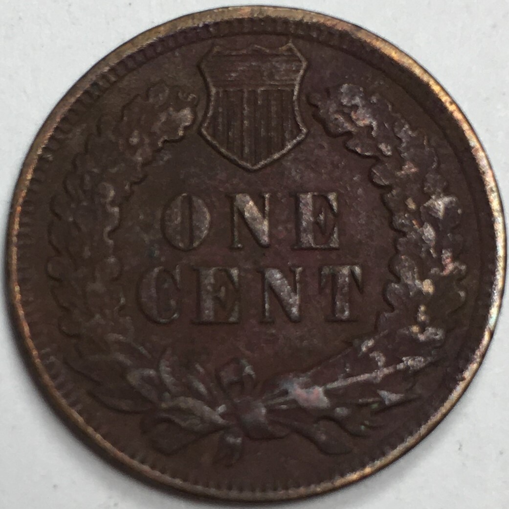 1907 United States Indian Head Cent Penny - Fine (F) KM#90a -4309-AH