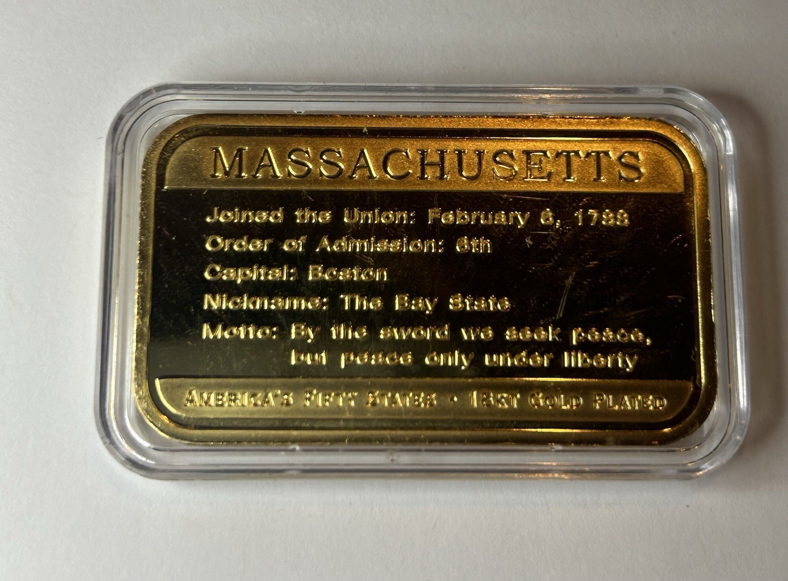 US States - Gold Plated (18kt) Ingots