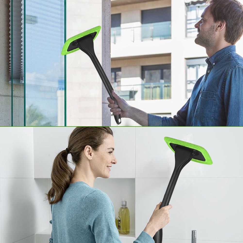 NEW Windshield Cleaner Wand Microfiber Car Inside Window Cleaning Tool Anti Fog