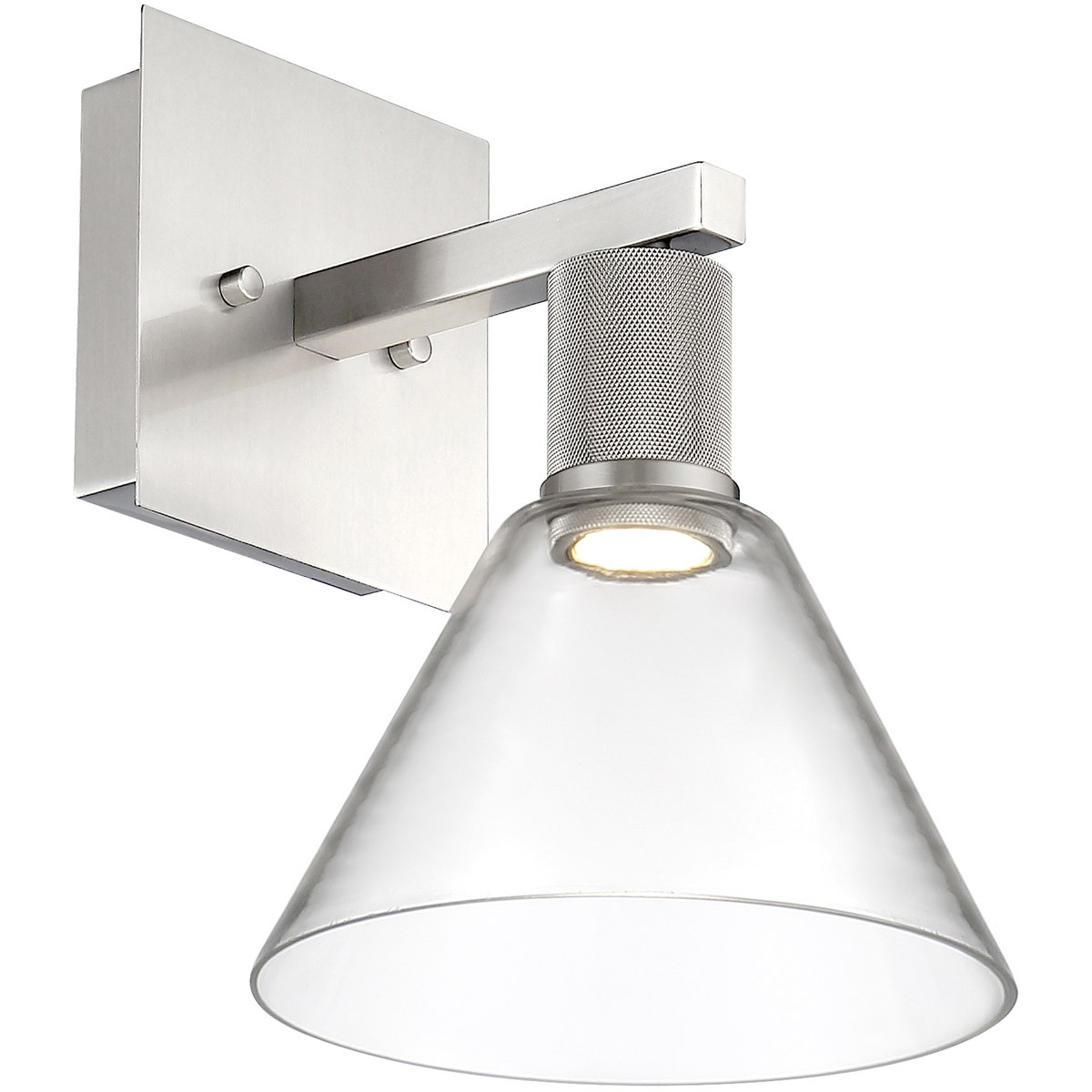 Access Lighting 63143LEDD-BS/CLR Port Nine Wall Sconce Brushed Steel