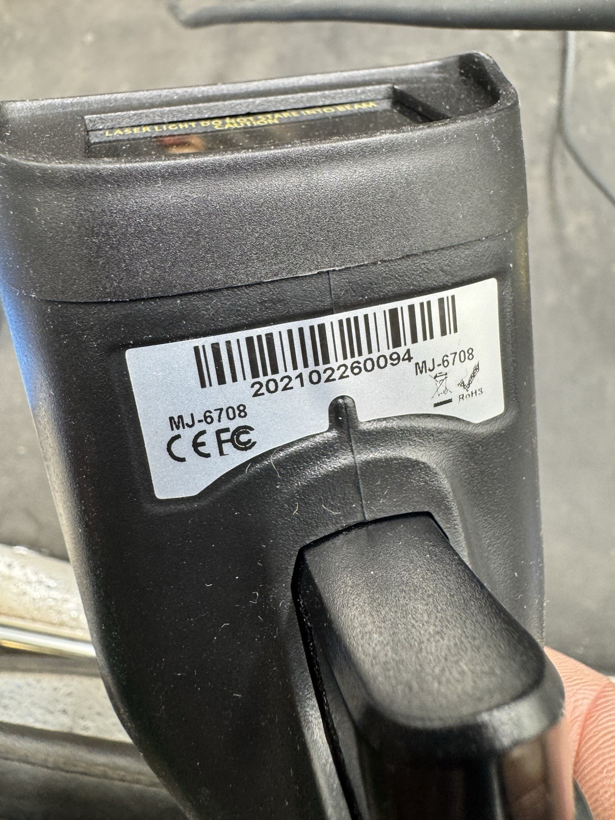SYMCODE MJ-6708 HANDHELD BARCODE SCANNER