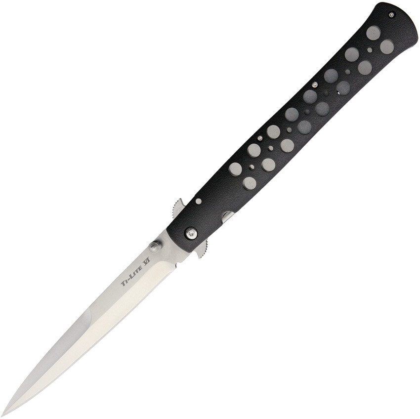 Cold Steel Ti-Lite VI Black Linerlock Folding AUS-8A Pocket Knife 26SXP