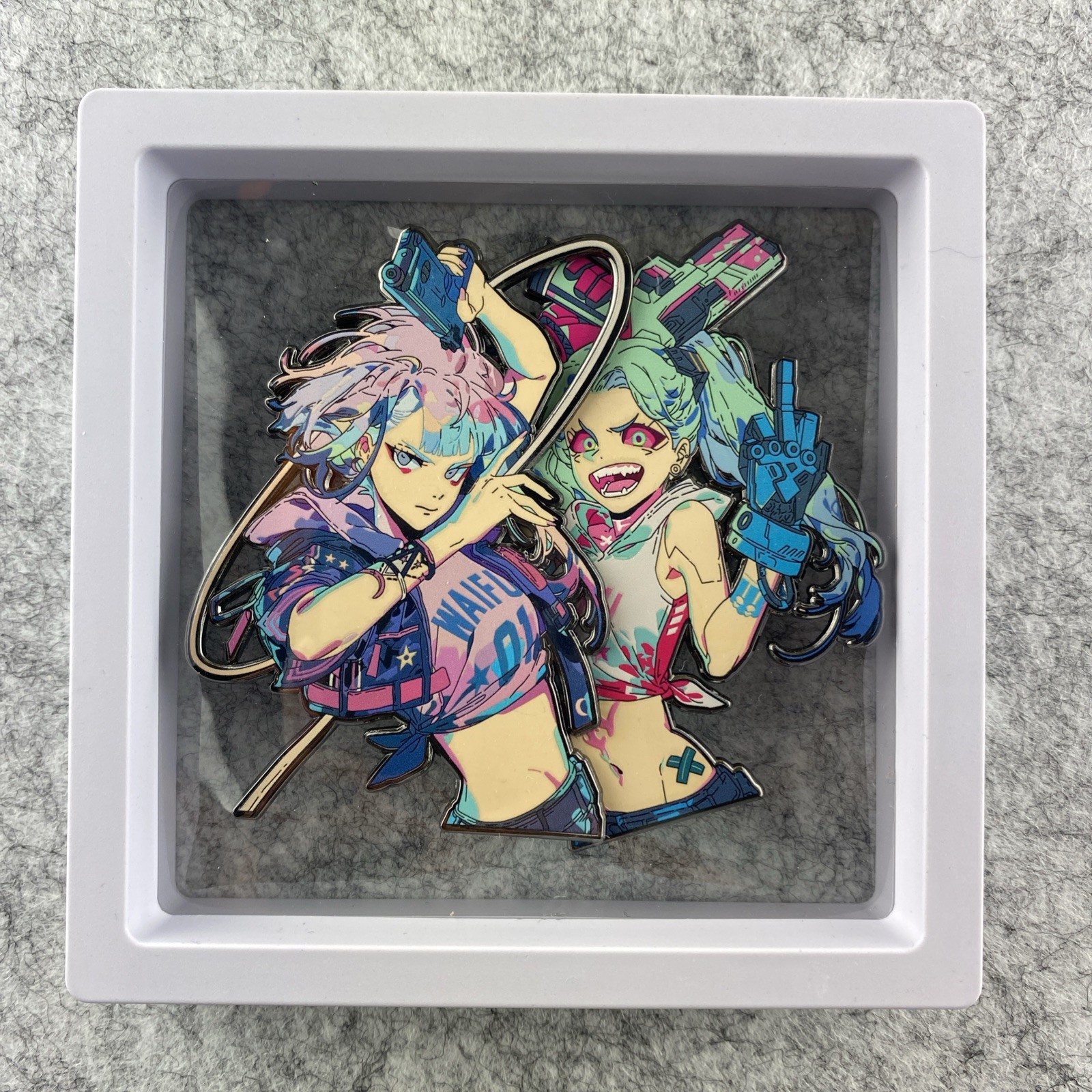 Cyberpunk Edgerunners Rebecca Lucyna Kushinada Metal Anime Enamel Pin Set