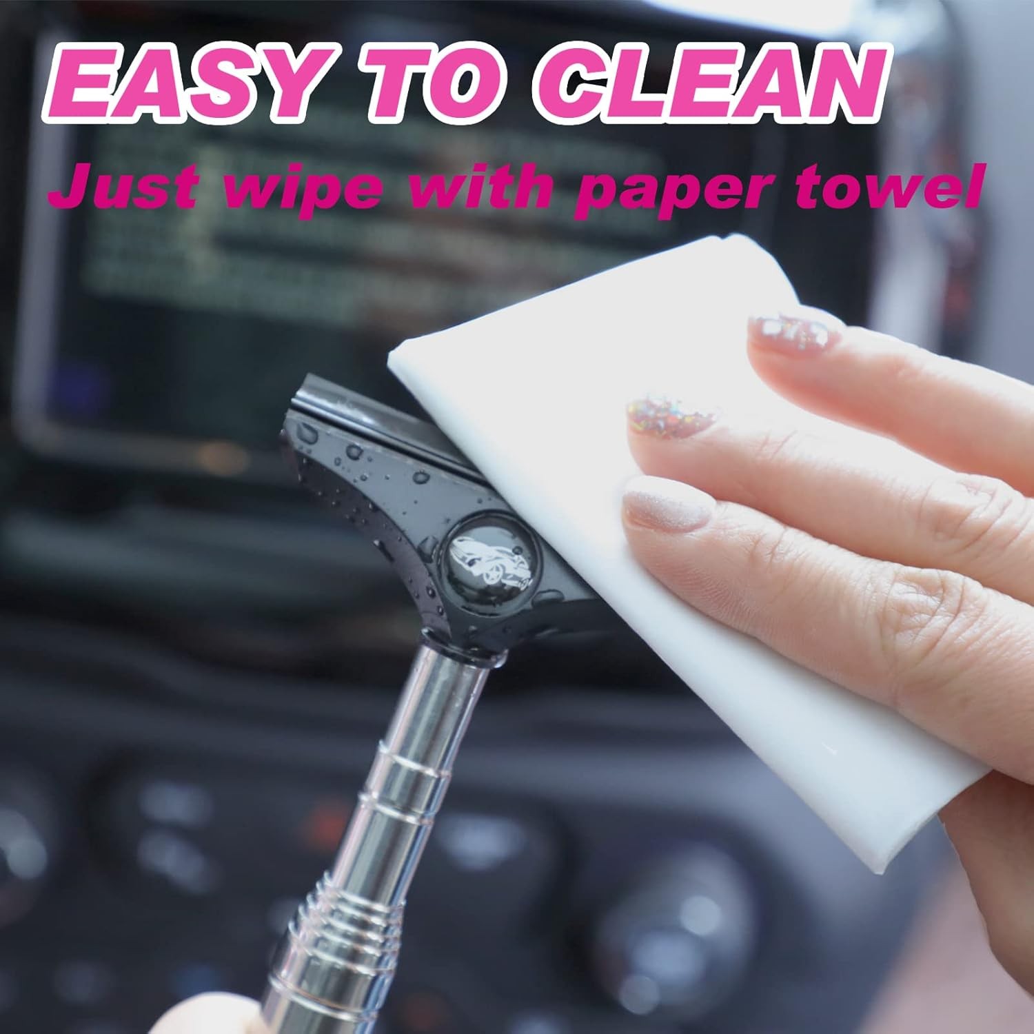 Side Mirror Squeegee, 2 PCS Car Mirror Squeegee, Retractable Car Rearview Mirror
