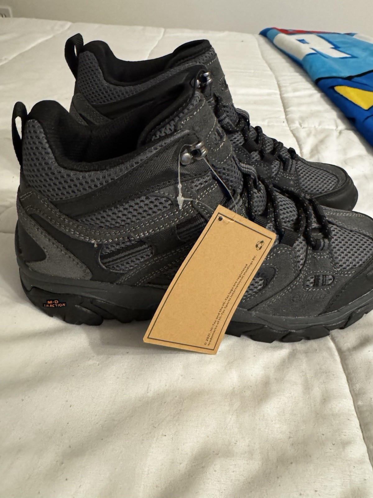 Hi-Tec Men's HT M Ravus Mid WP Waterproof Hiking Boots Size 9M Dark Grey NWT