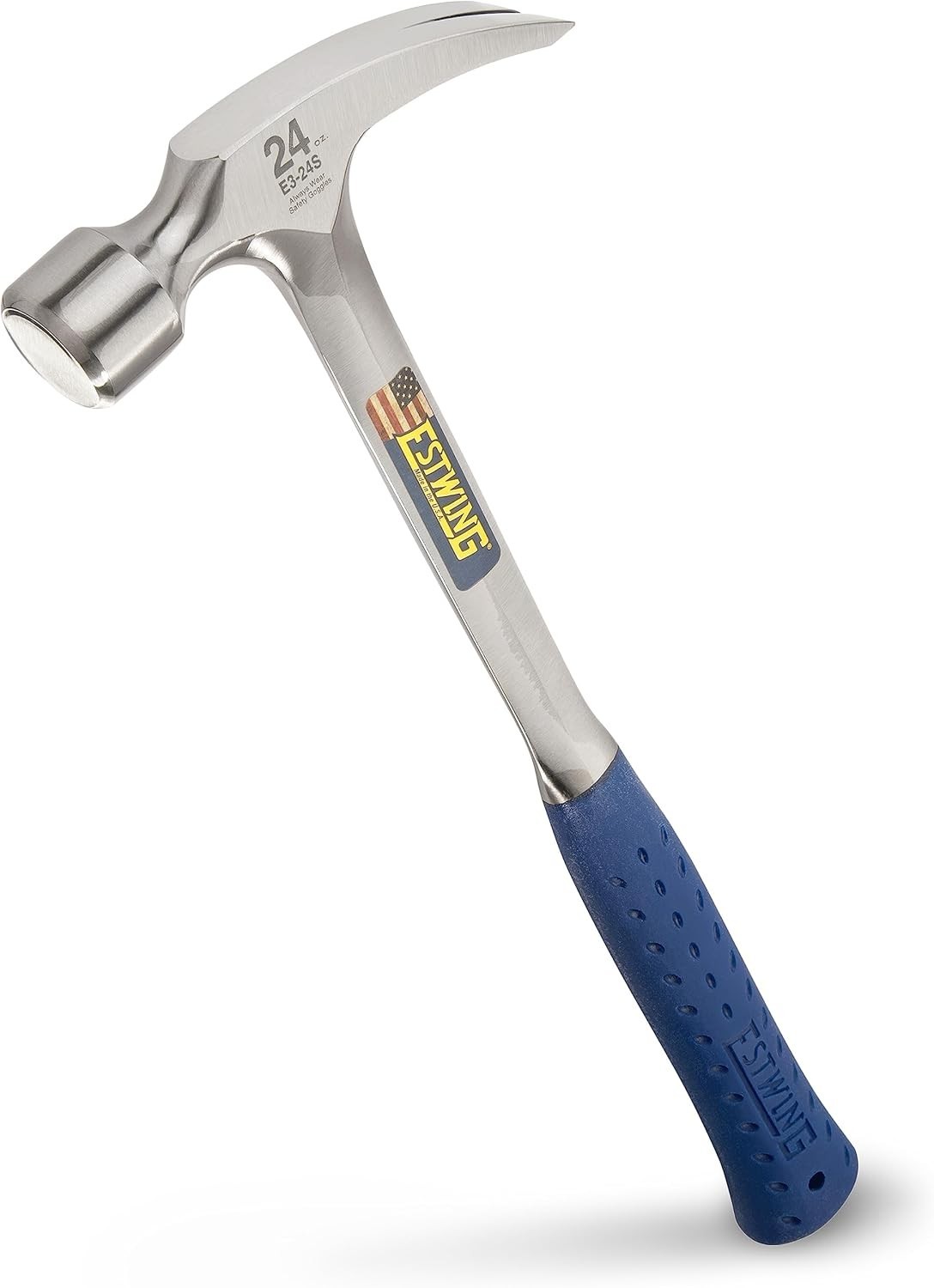 Framing Hammer - 24 oz Made Long Handle Straight Rip Claw Hammer with Smooth...
