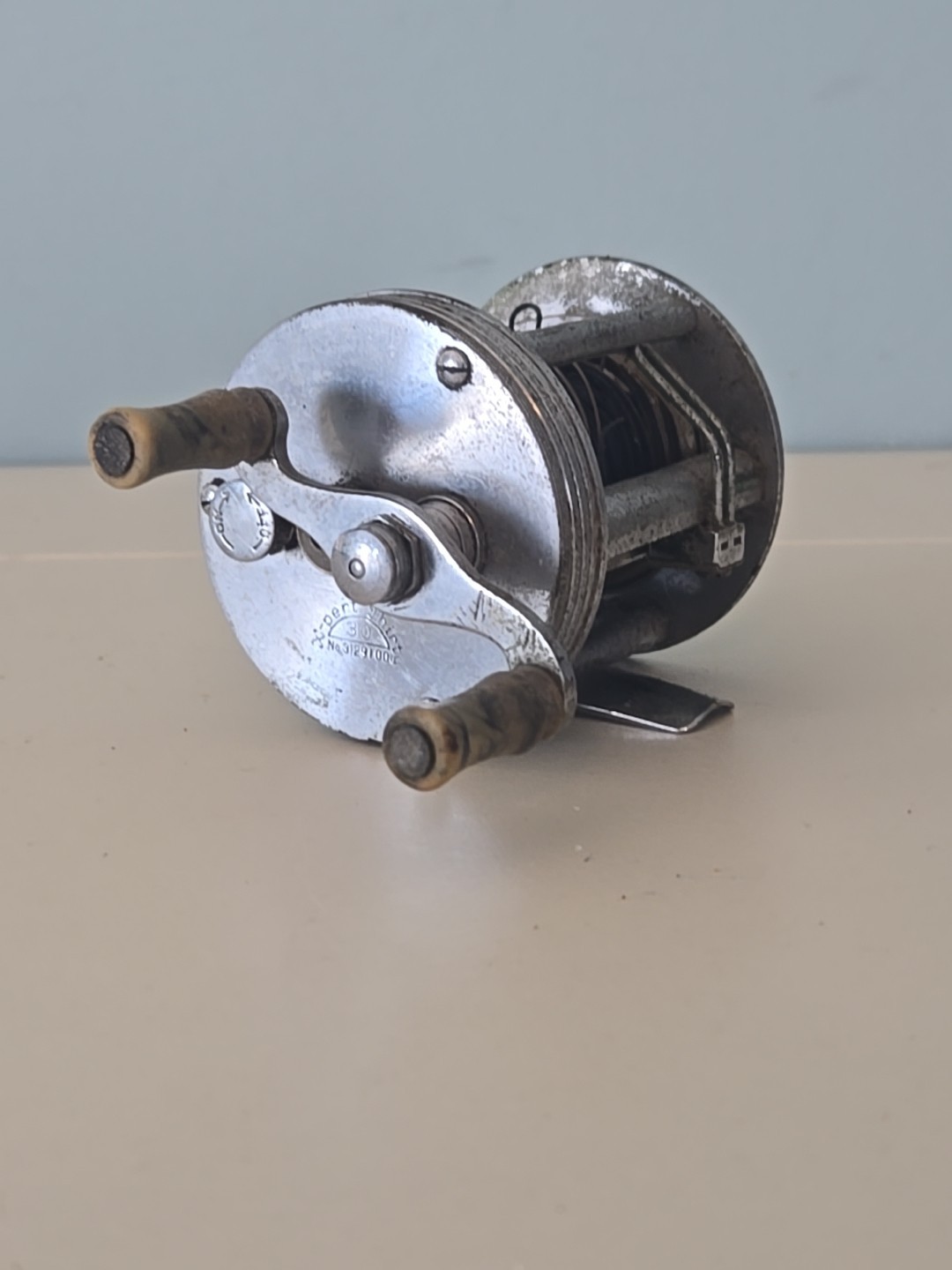 VINTAGE FISHING REEL X-PERT THIRTY. NO. 30  No3129100 PRE PATENT MADE IN USA 38.