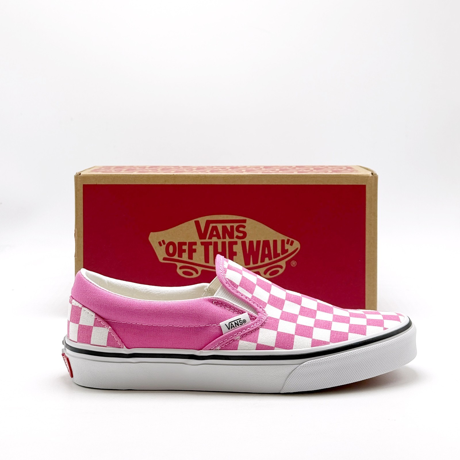 *NEW* Unisex VANS CLASSIC CHECKERBOARD SLIP-ON FIZZ PINK (VN000D6YFRQ) 👍