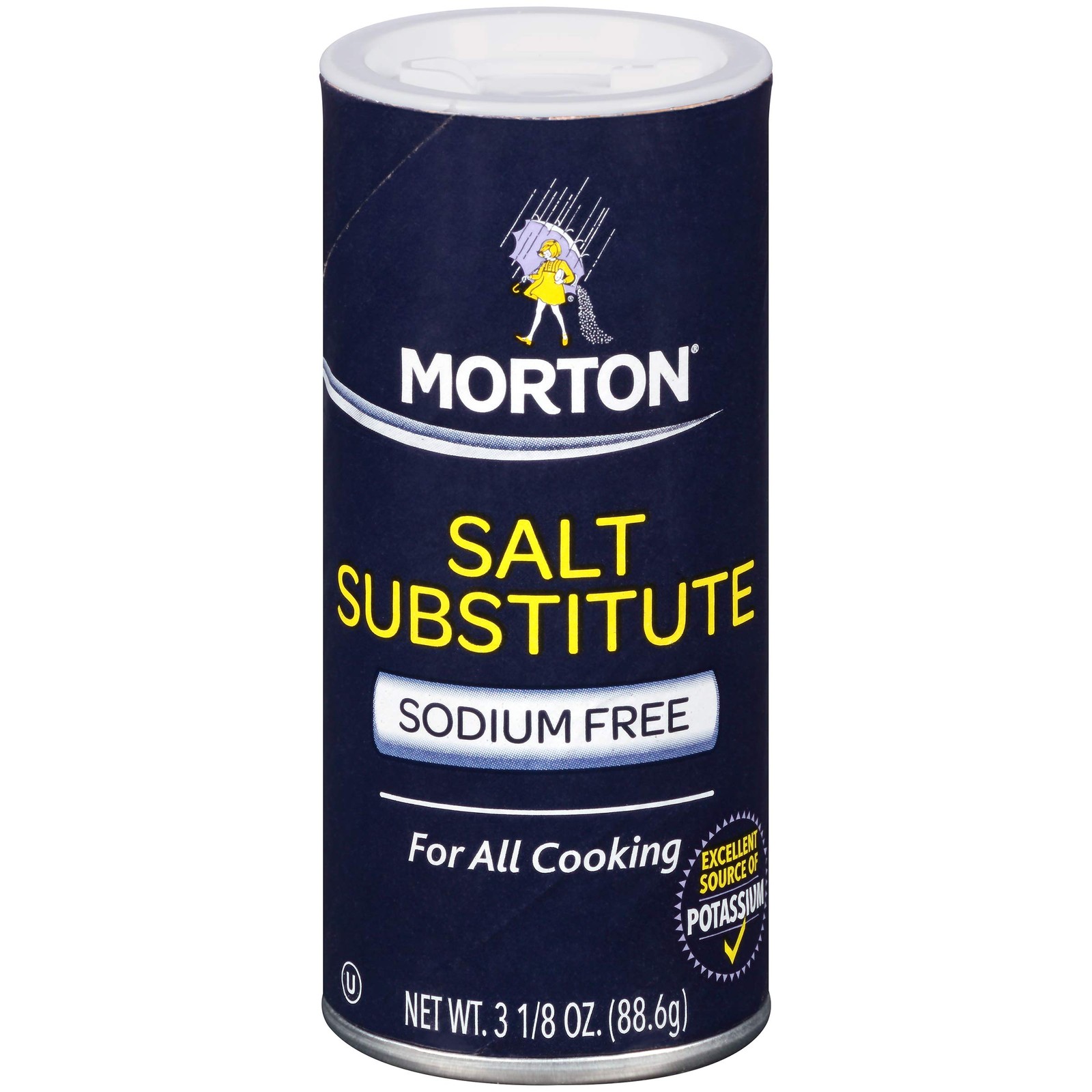 Morton Salt Substitute, Sodium Free, 3.12 Ounce (Pack of 1)