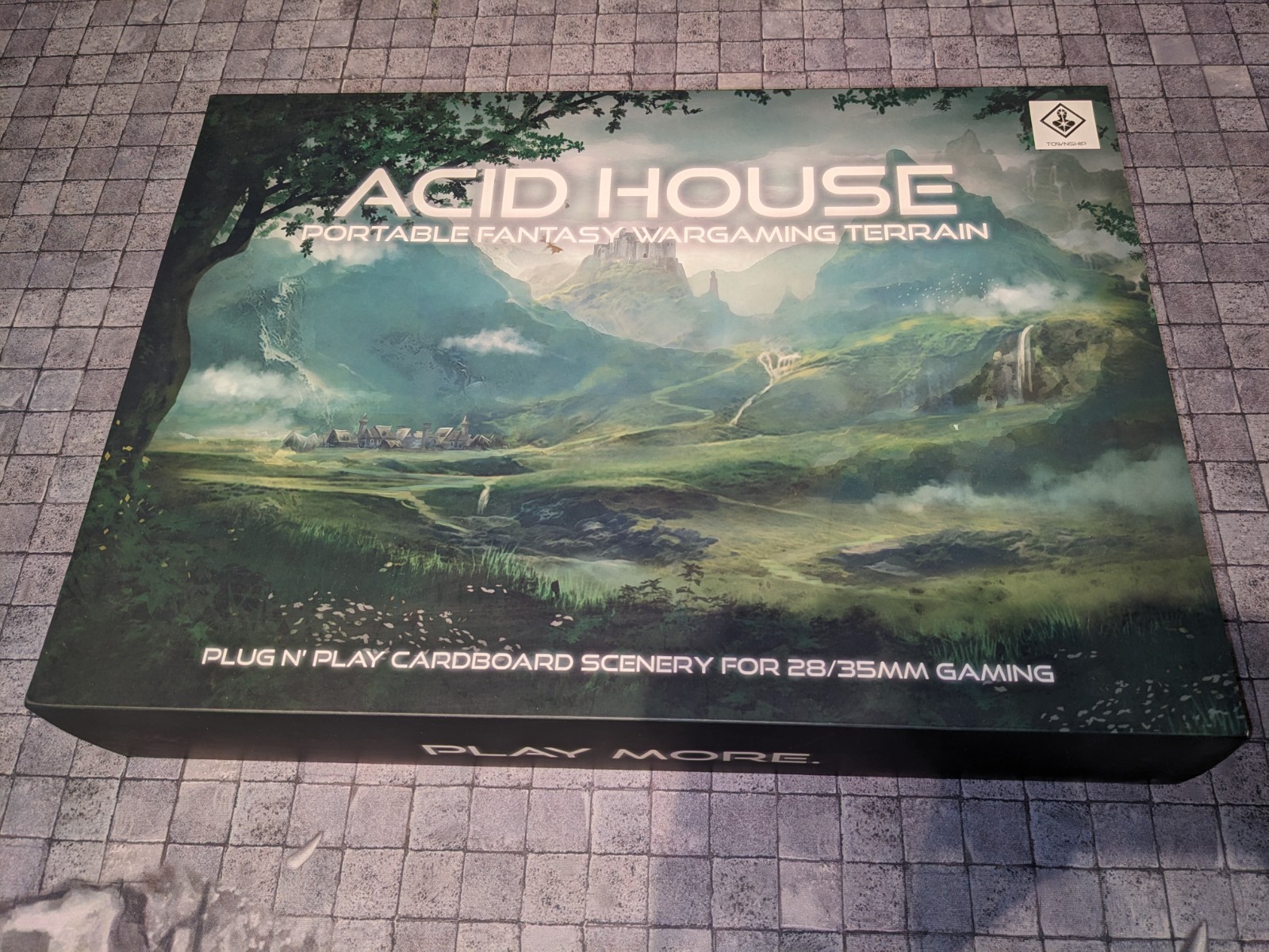 Acid House Terrain Fantasy Township Box Wargame & TTRPG Foldable Terrain OOP