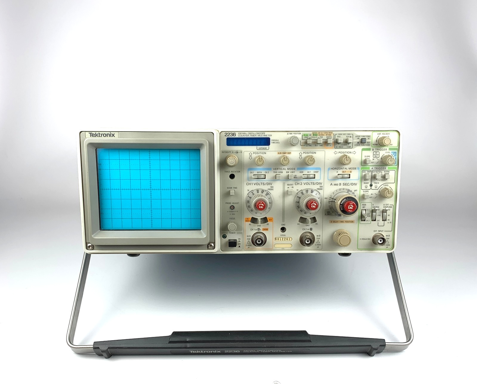 Tektronix 2236 100MHz Oscilloscope Timer Multimeter -As Is- Power Test No Cords
