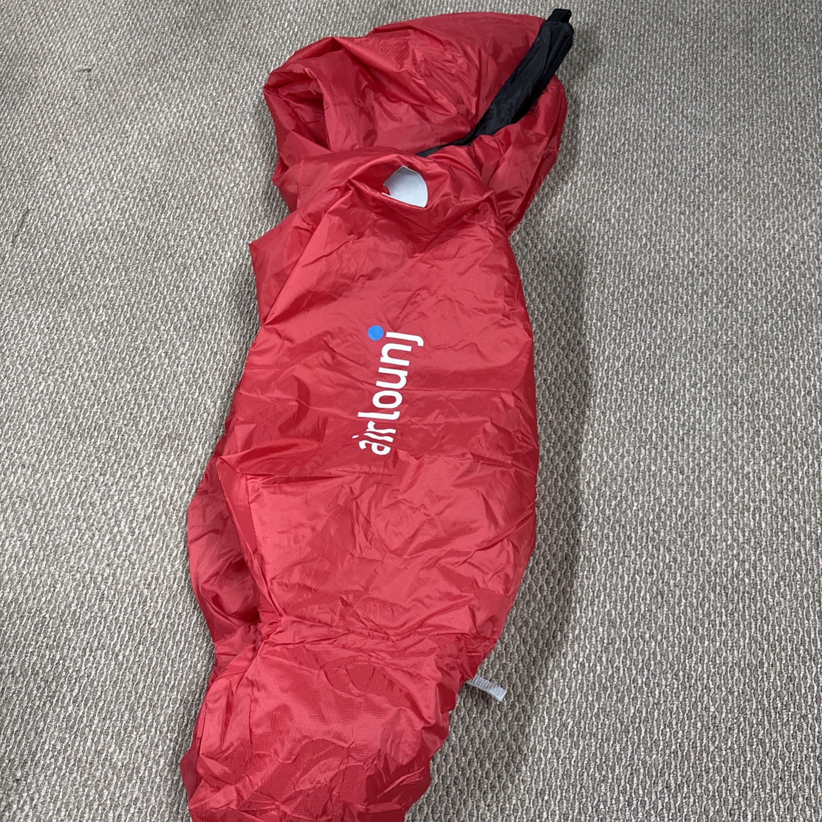 Airlounj Red Inflatable Couch Lounger Indoor Outdoor Camping Festival