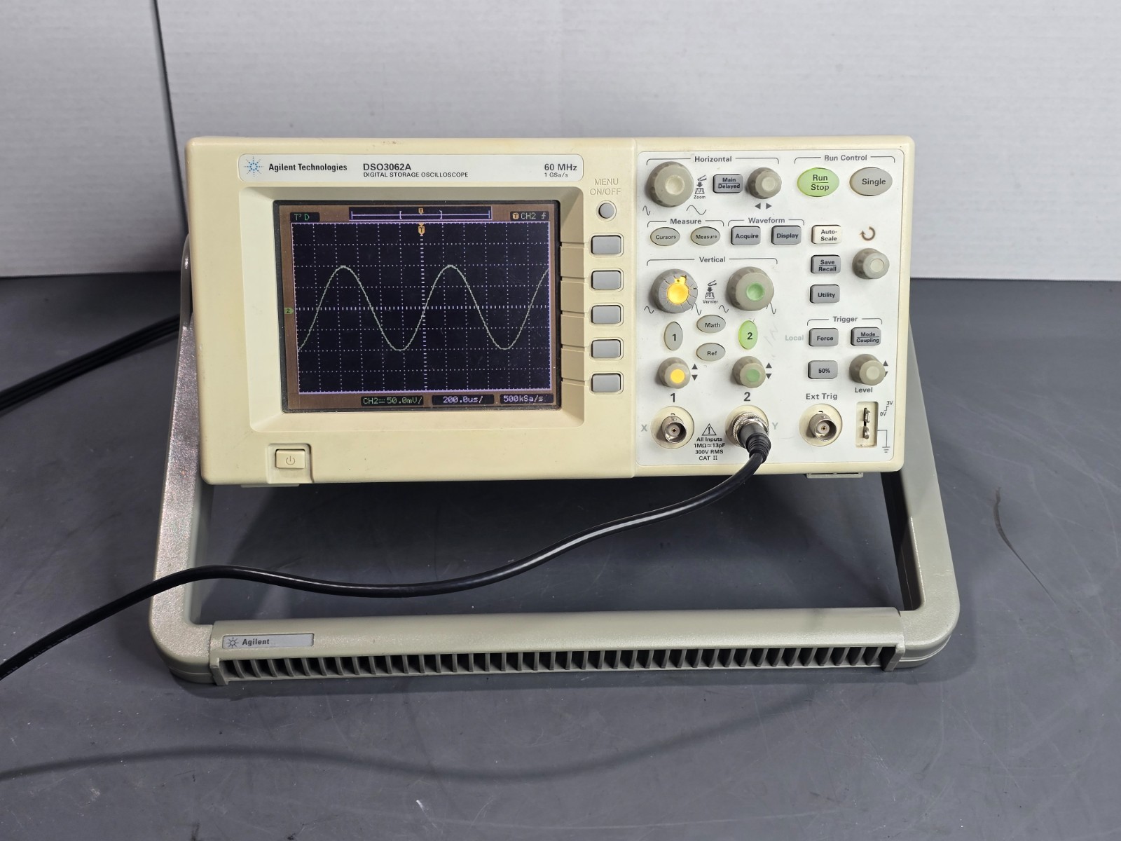 Agilent DSO3062A 2 Channel Digital Storage Oscilloscope 60MHz With N2865A USB