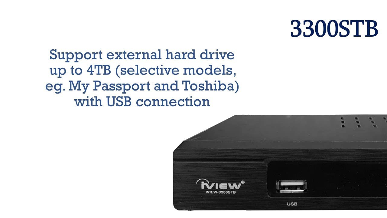 3300STB ATSC Converter with Built-In Clock - Save Programs, HDMI/USB Interface