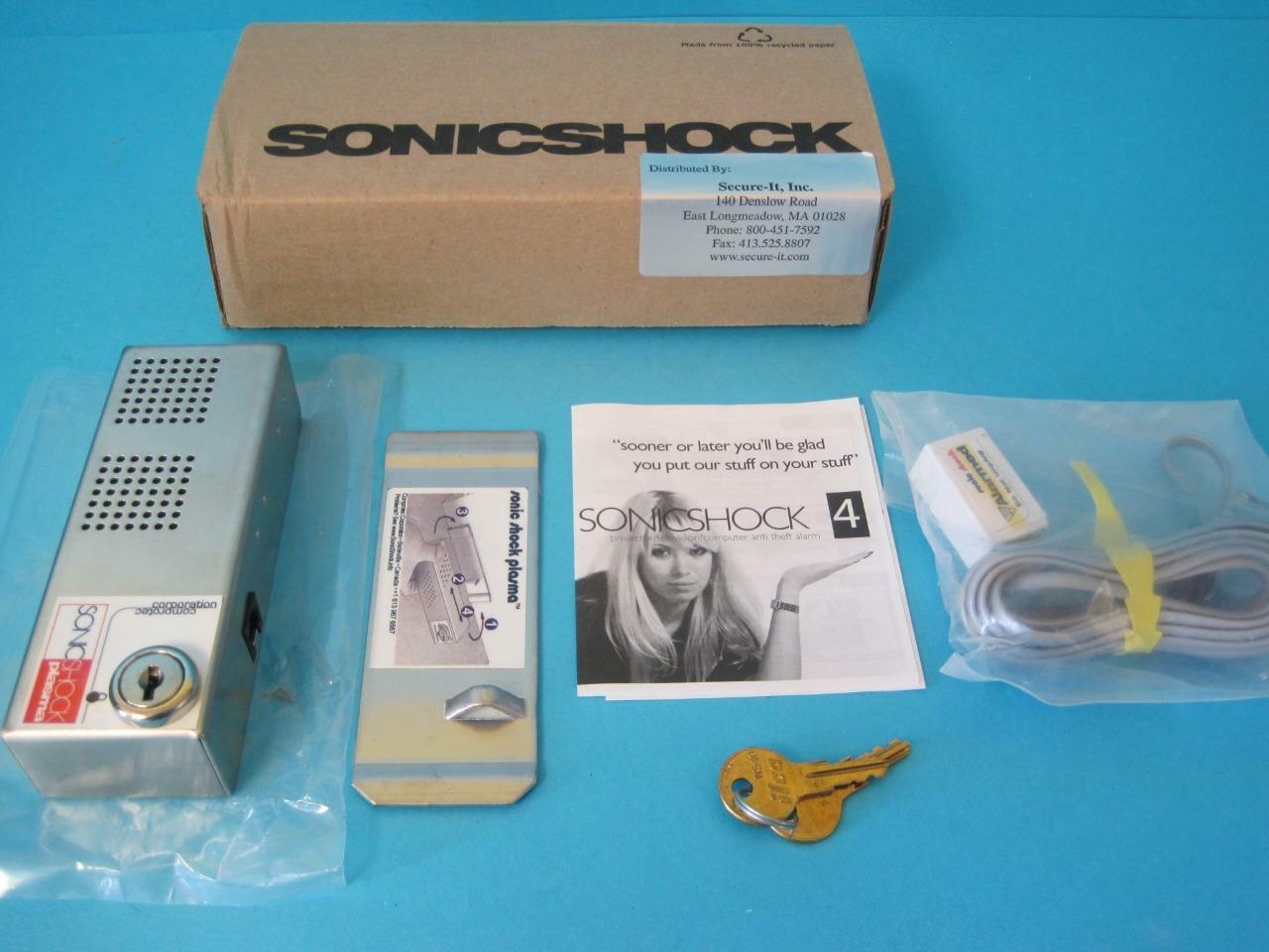 NEW SONIC SHOCK 4 ANTI THEFT ALARM BRAND WITH KEY SECURITY COMPROTEC LONG
