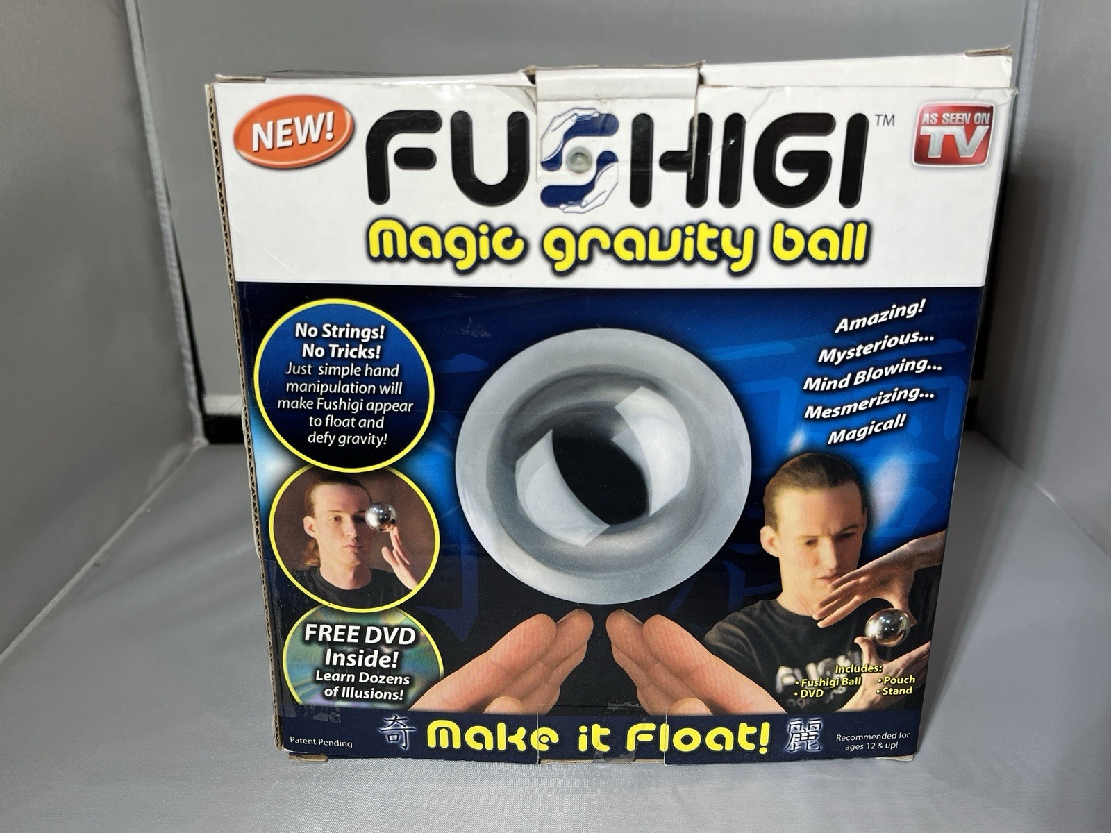 Fushigi Magic Gravity Ball As Seen On TV Ball Complete w/Original Box DVD Stand