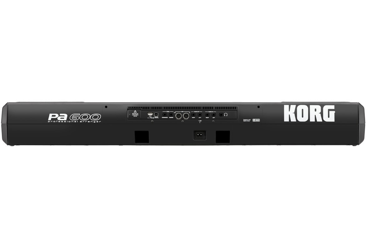 Korg PA600 61-Key Professional Arranger Keyboard with Bench and Accessory Bundle