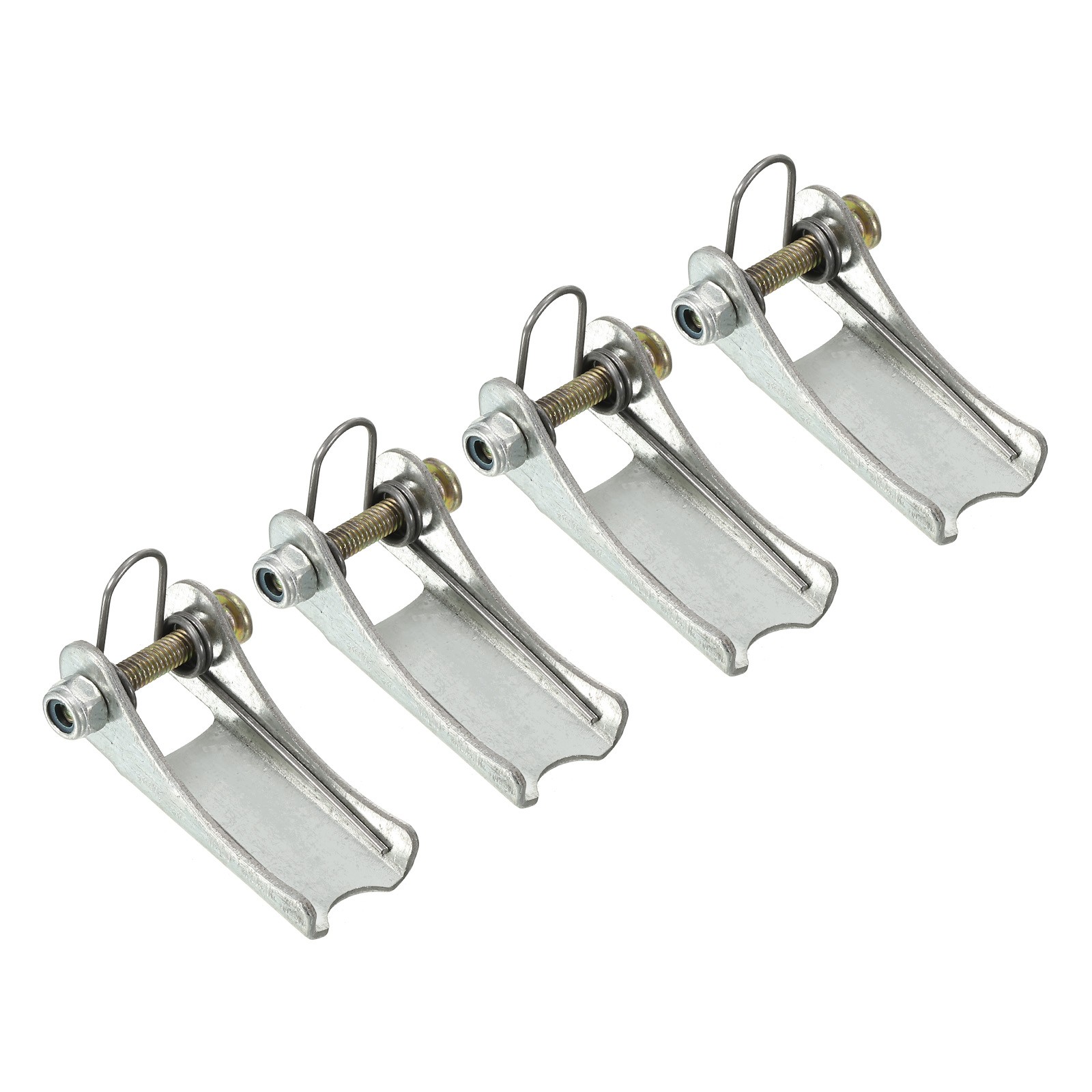 4 Pack 1.6 Inch Hooks Latch Metal Towing Receiver Hitch Silver