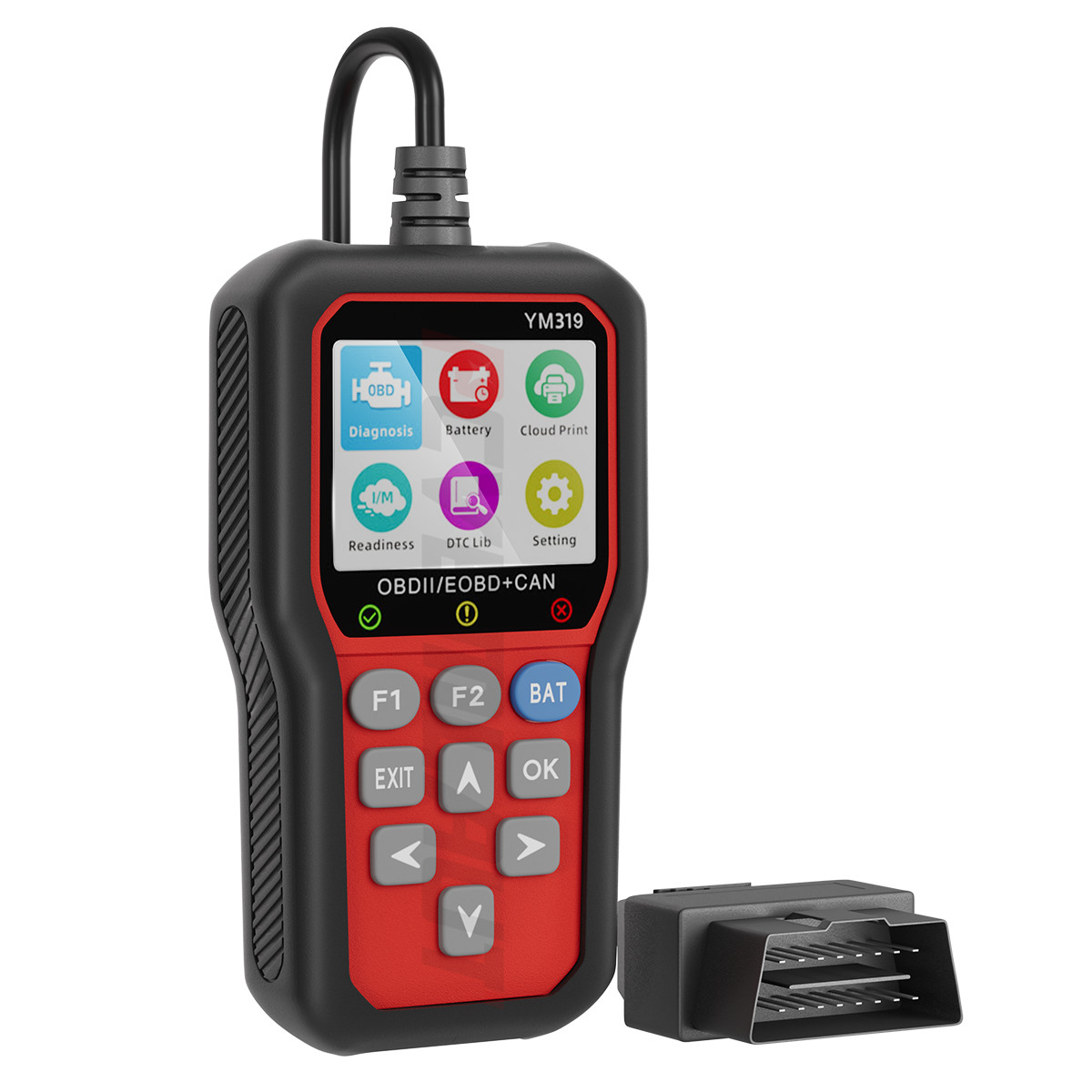 2025 Auto OBD2 Scanner Car Check Engine Fault Code Reader OBDII Diagnostic Tool