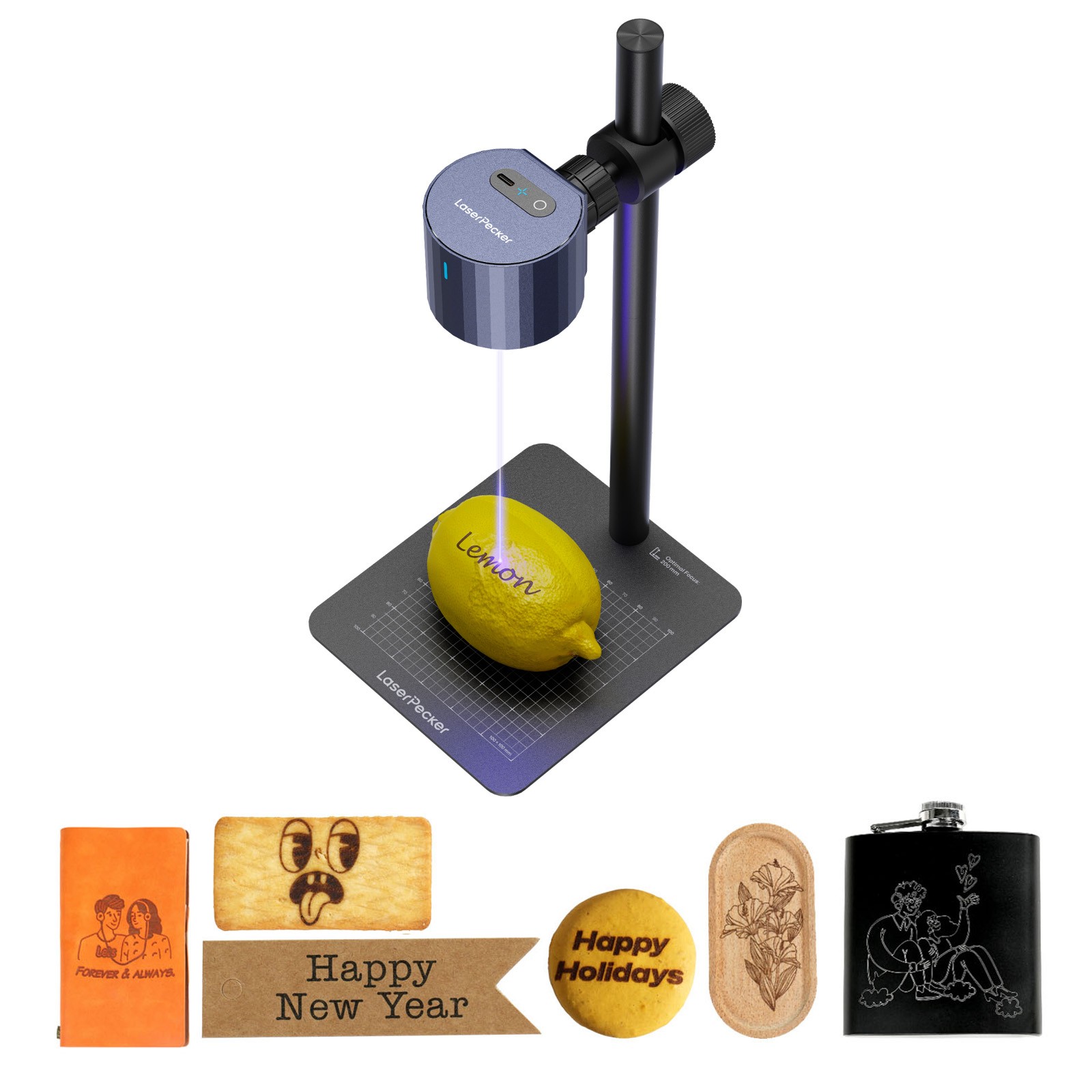 LaserPecker LP1 Plus Mini Laser Engraver for Personalized Gifts Wood Leather