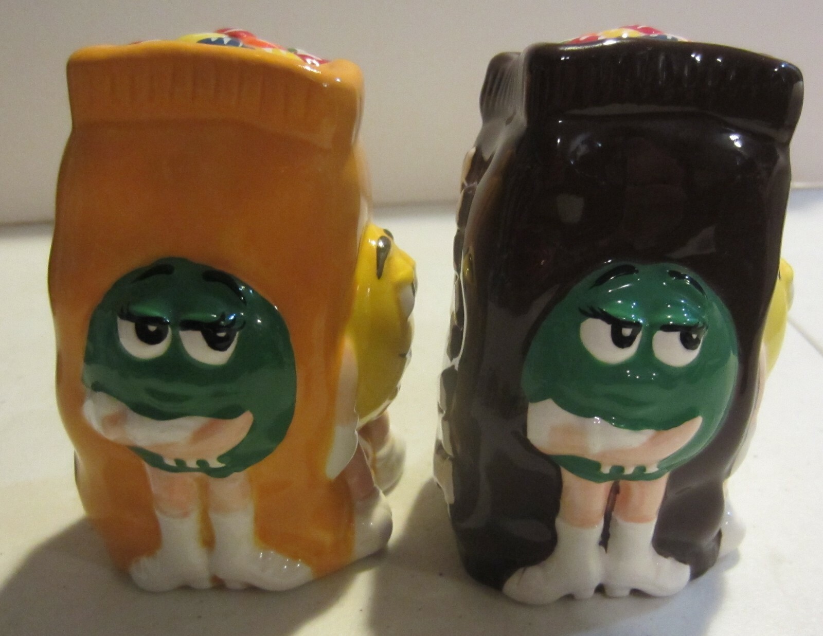 m & m's Ceramic Salt & Pepper Shakers by Benjamin Medwin 2003