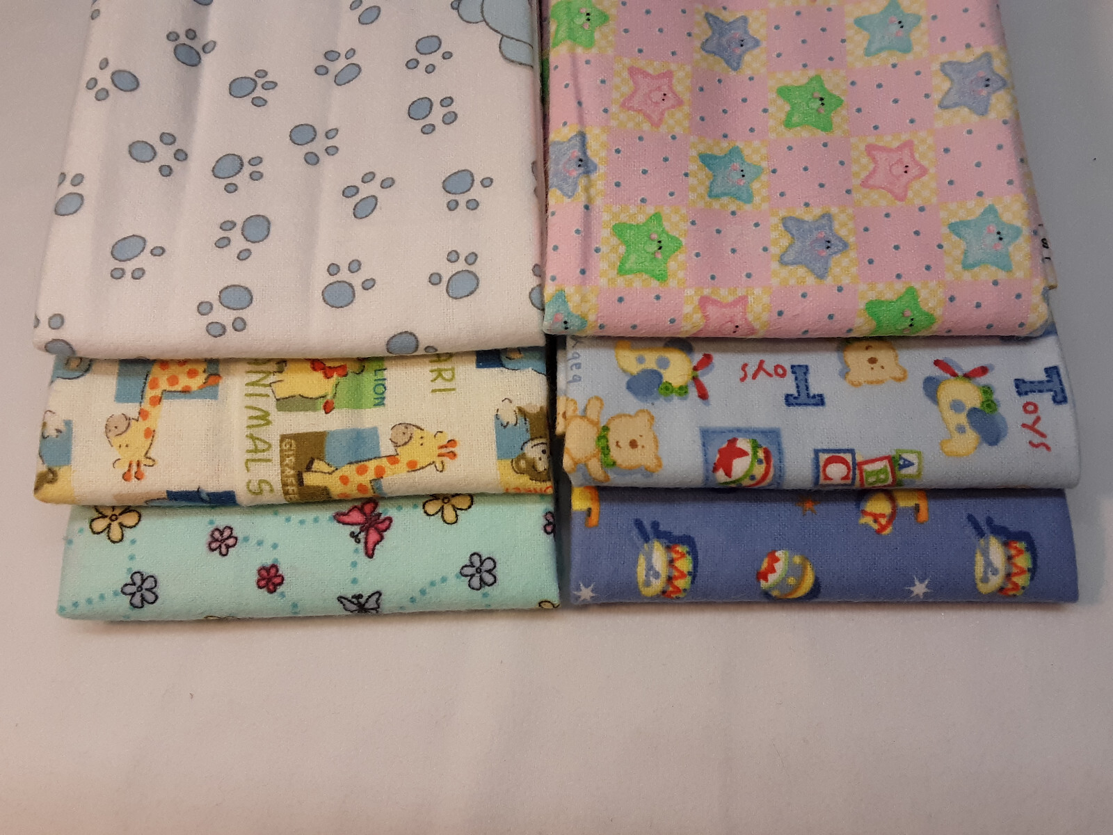 Sassy Bears 100% Cotton Flannel Prints & Pastels - Full yards - many prints!