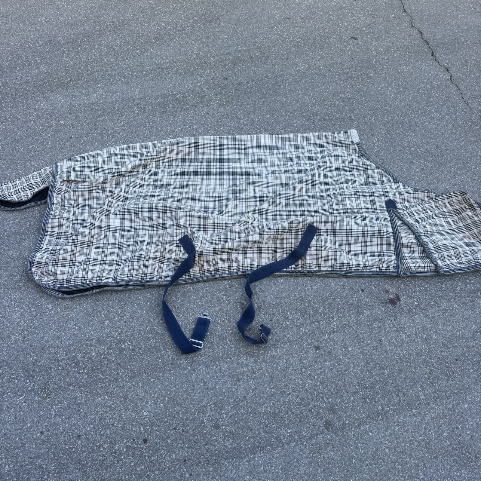 Size 82” Baker Plaid Horseback Riding Sheet Blanket