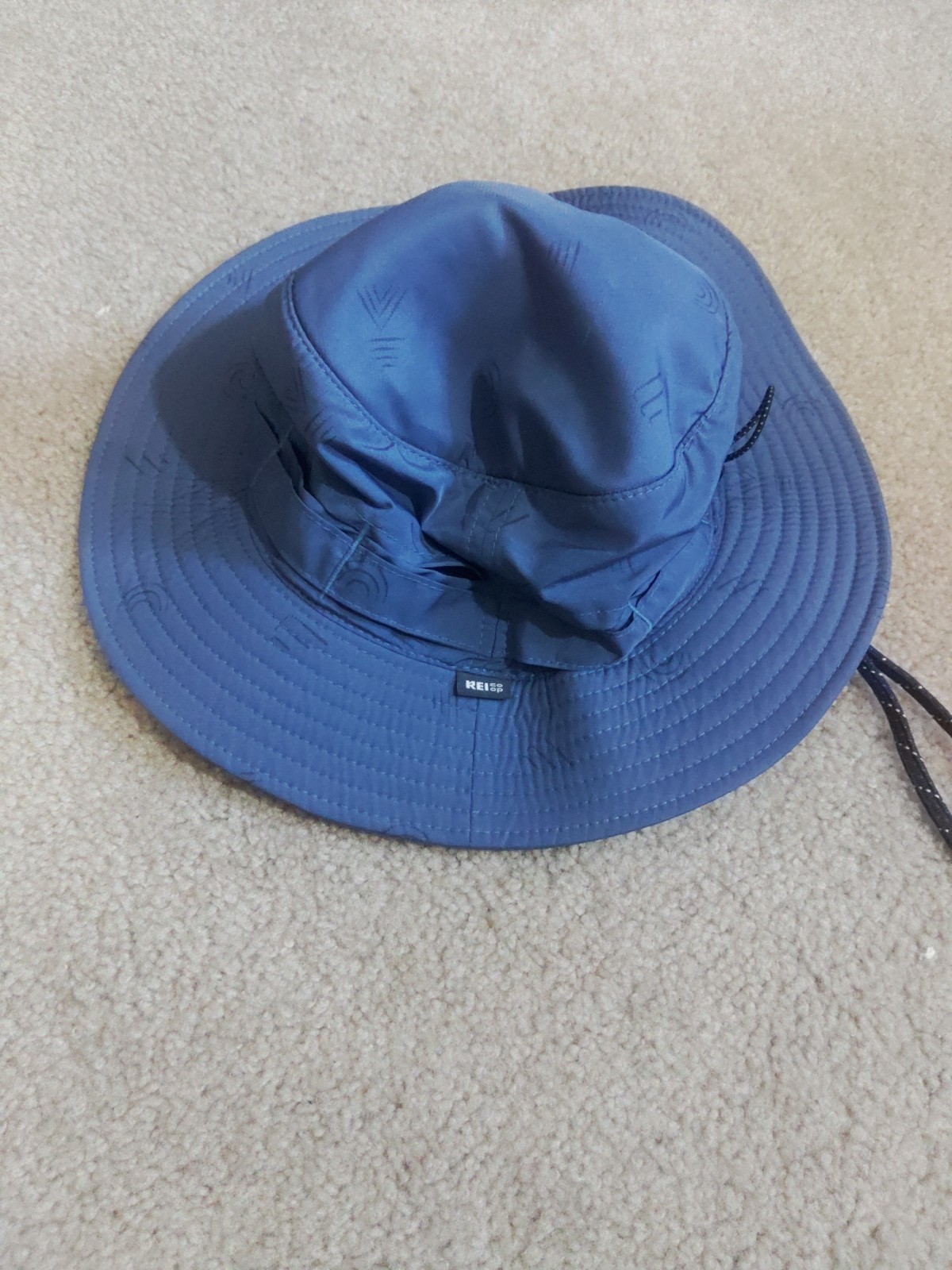 REI Co-Op Size Small/Medium Blue Bucket Hat Outdoor Sun Hiking Fishing Kids