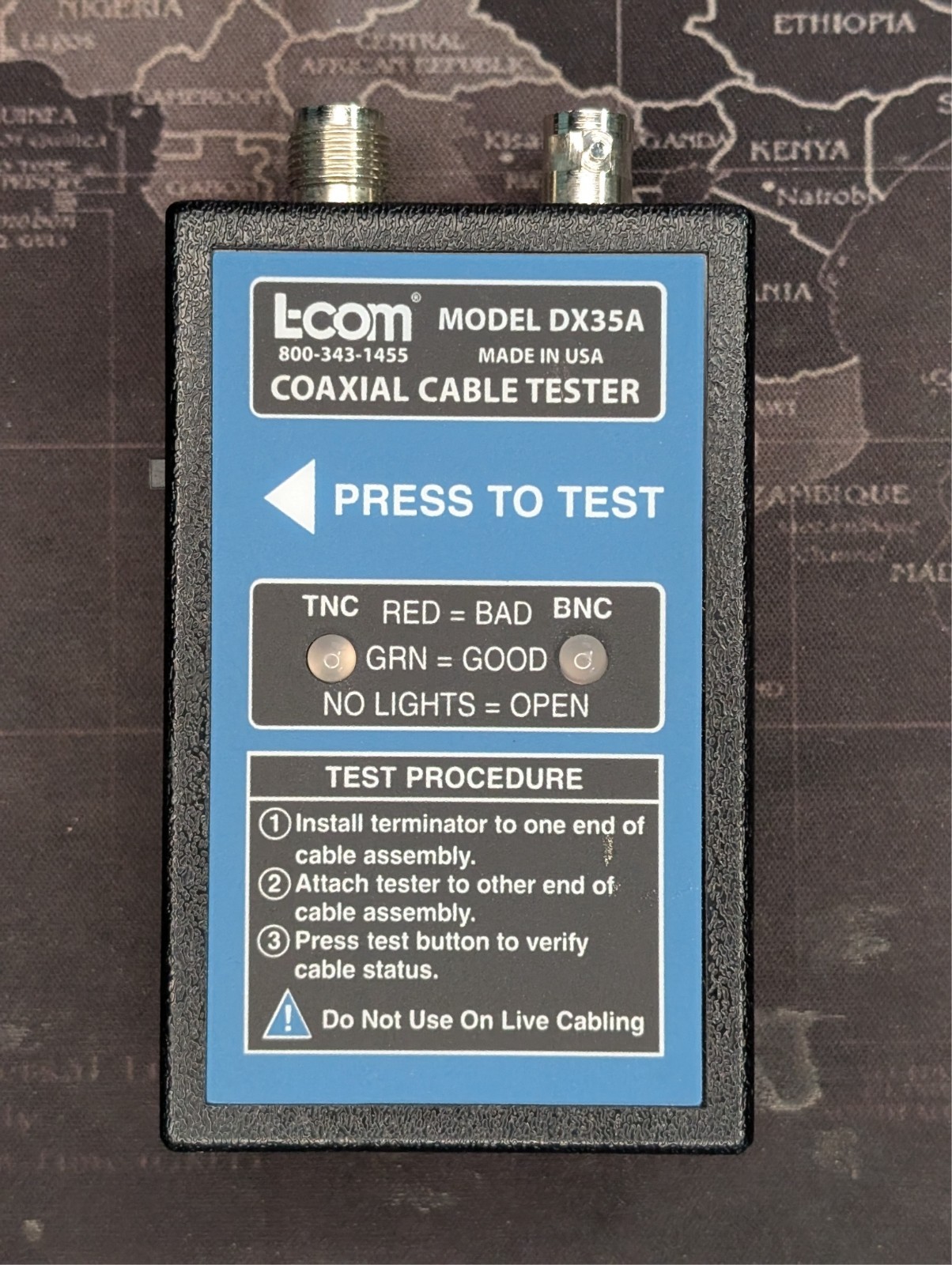 L-Com DX35A Coaxial Cable Tester