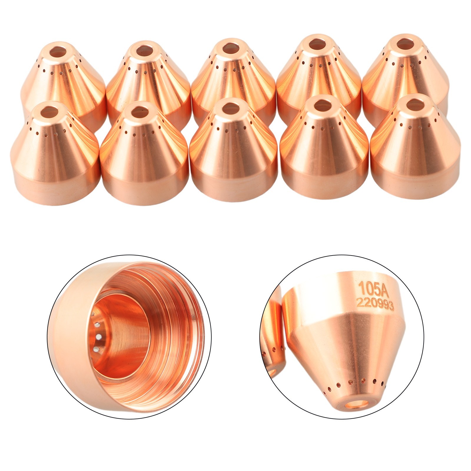 Tools for plasma Cutter Shield Machine for plasma Cutting Torch 10 Pieces Brass