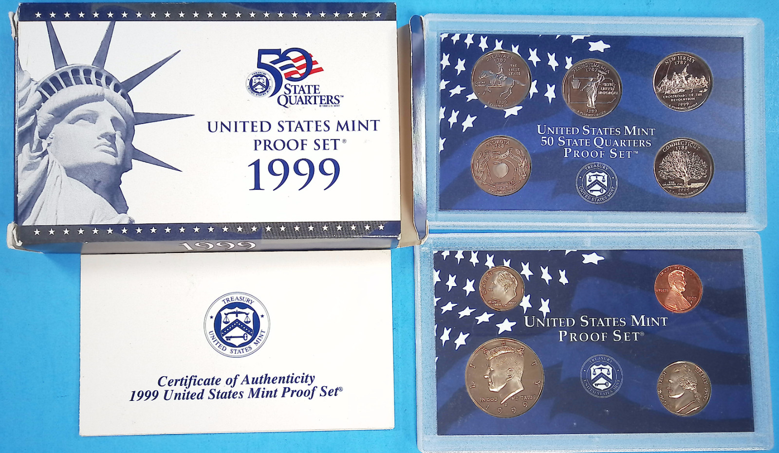 1999-S United States Mint Proof Set 9-Coins