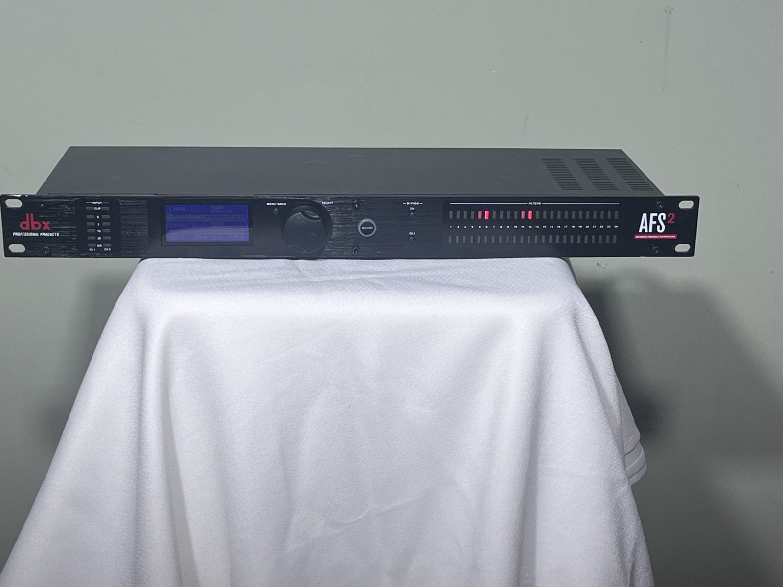 DBX AFS2 Rackmount Feedback Eliminator Audio Processor 2-Channel XLR/TRS