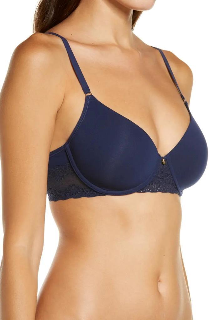 Natori Bliss Perfection Underwire Contour Bra in Midnight Navy Size 38B
