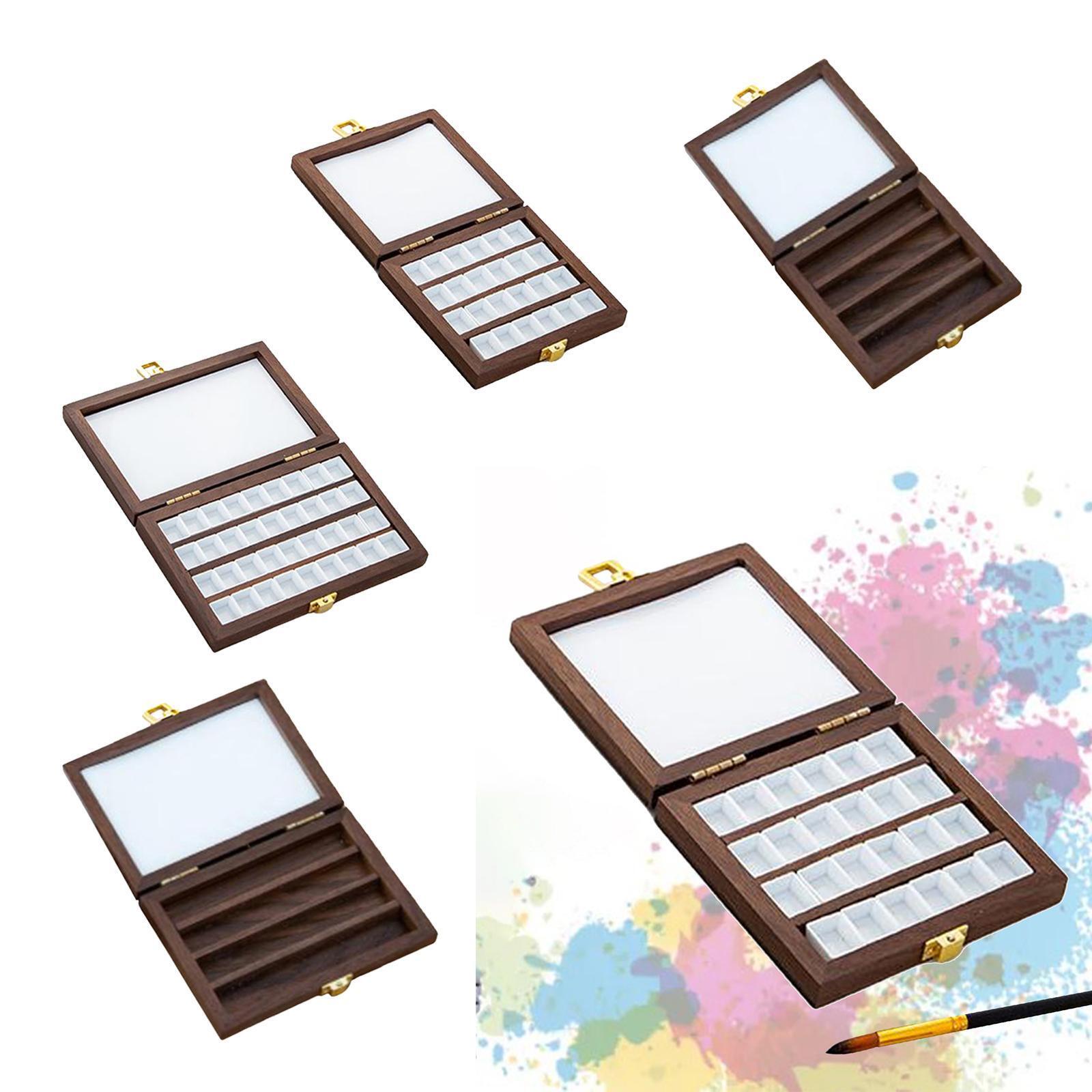 Empty Watercolor Palette Wooden Paint Box Watercolor Paint Palette Box Portable