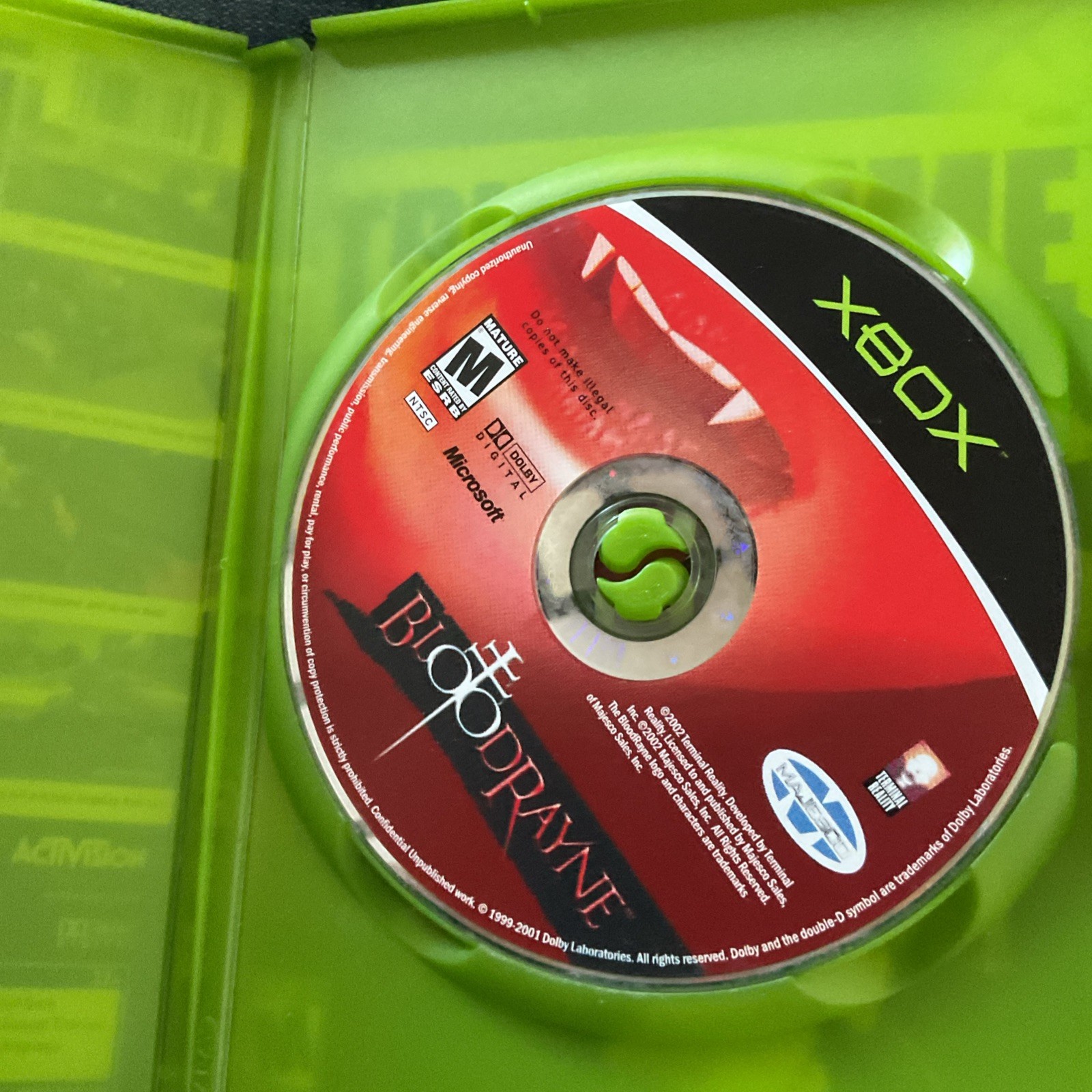 Blood Rayne Microsoft Xbox 2002 Video Game Disk &Blank Case No Manual Resurfaced