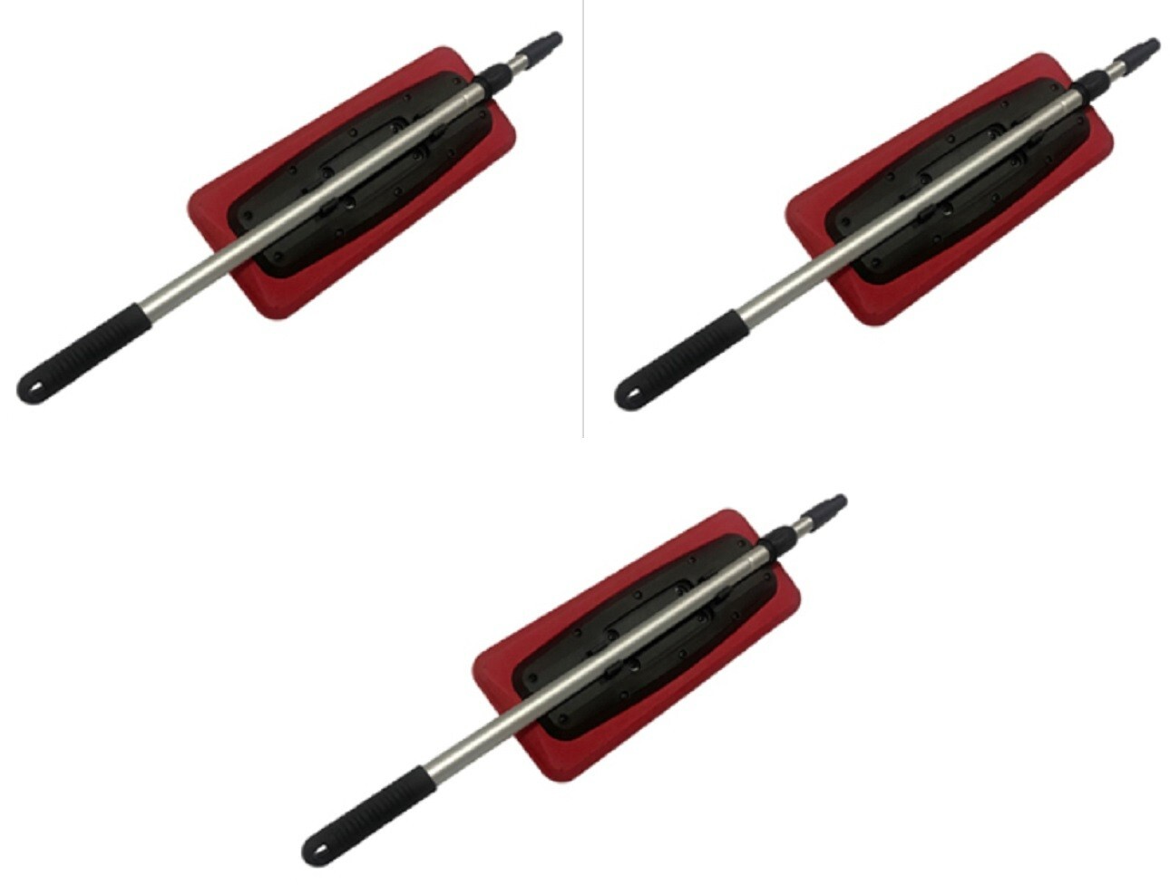 Clybourn XD9501 Telescoping Handle Foam Auto Snow Broom Brush - Pack of 3