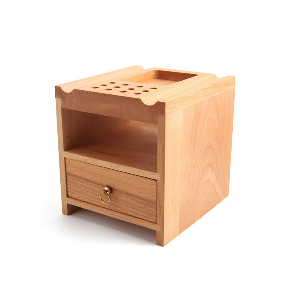 Leather Craft Beech Storage Tool stand Organiser for Iron Edge Carving Holder