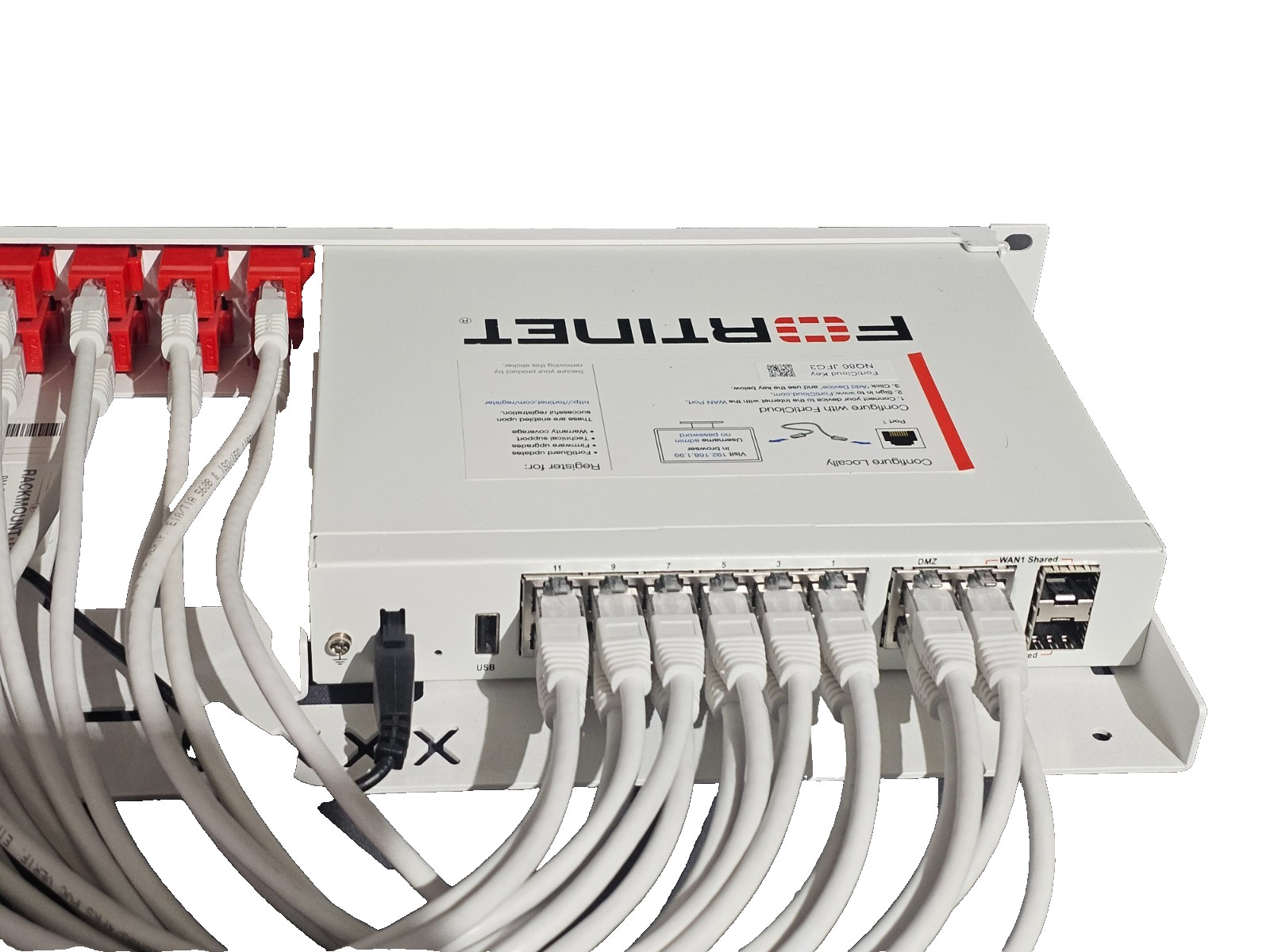Fortinet Fortigate 80E FG-80E Network Security Firewall w/ Rack Mountable kit