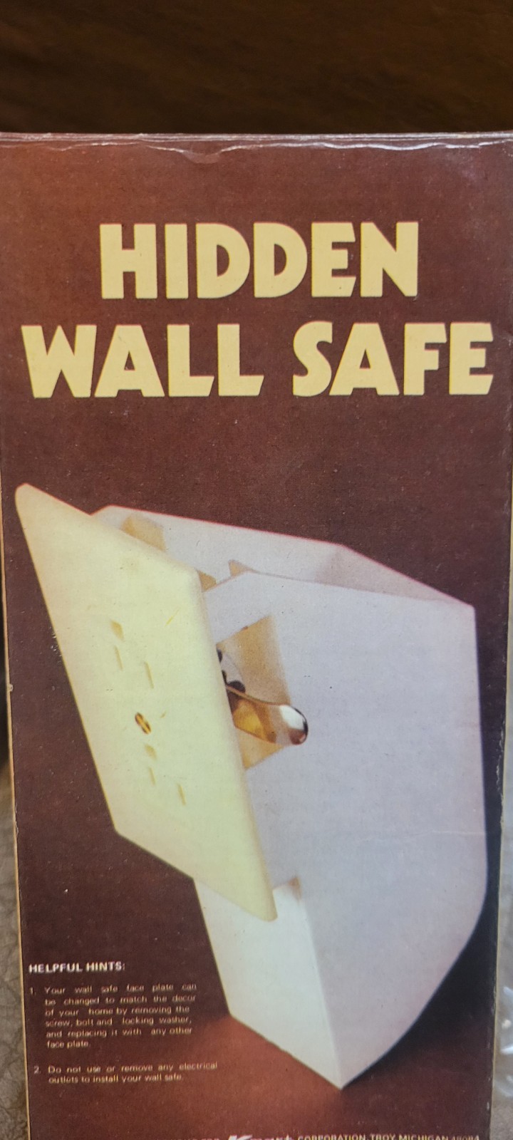 Vintage Hidden Wall Safe Outlet Diversion Safe Hidden Compartment
