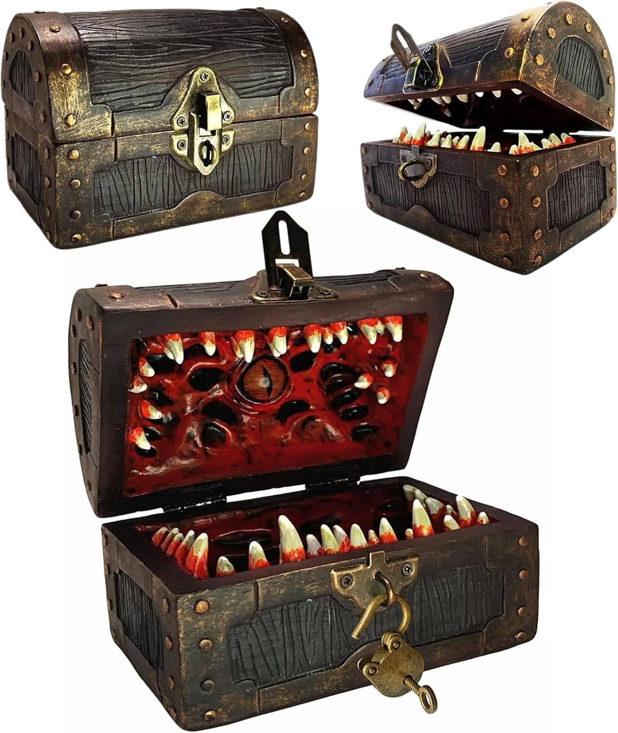 Mimic Dice Chest Storage Box - Holds 4 Polyhedral Sets (Regular)