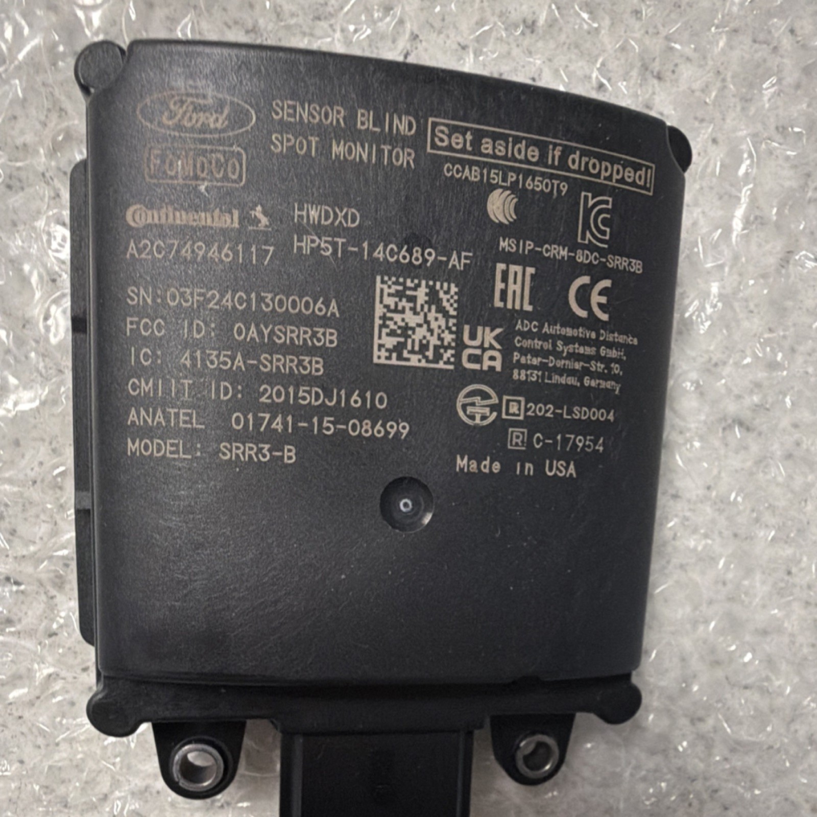 Genuine Ford Blind Spot Radar HP5Z-14C689-C