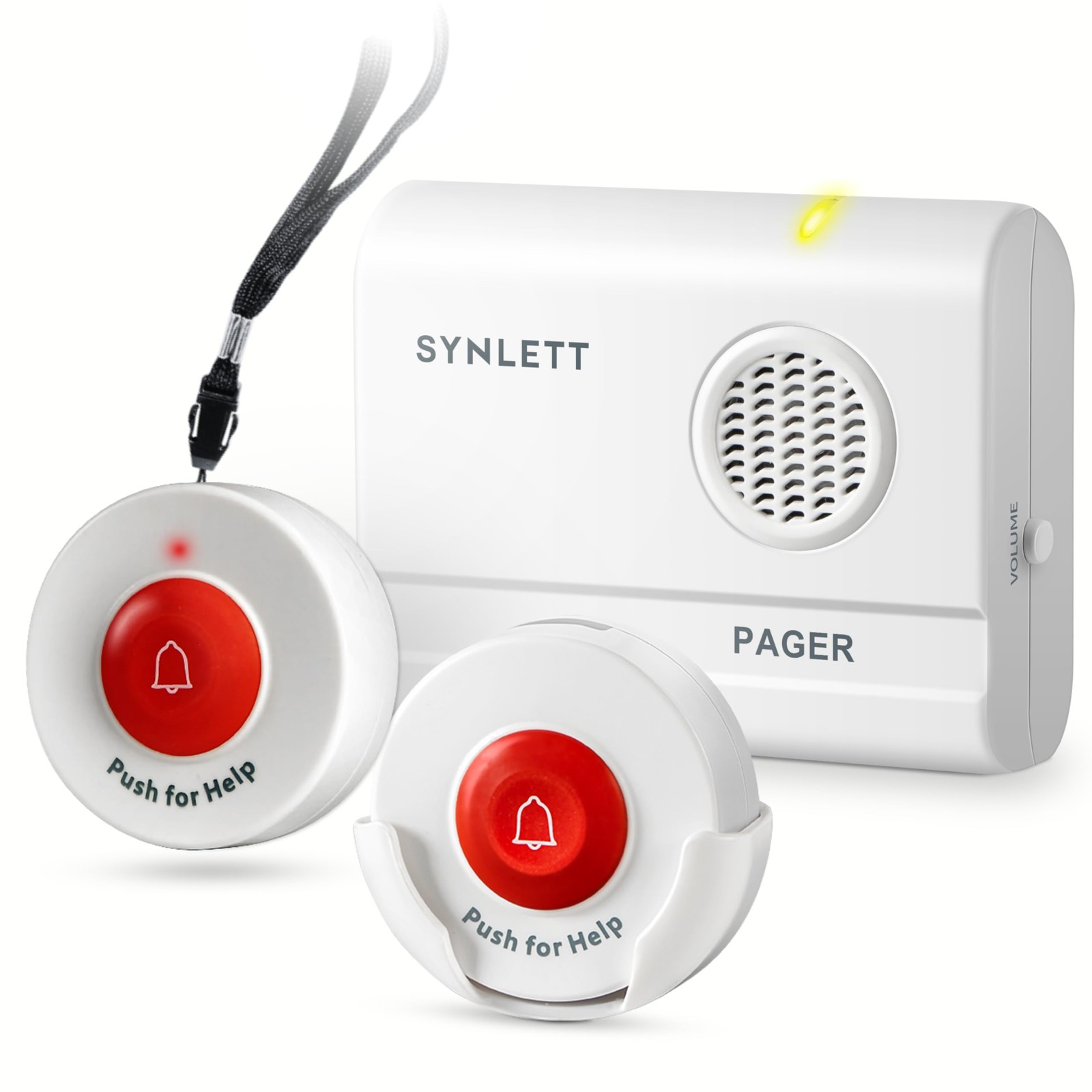 SYNLETT Caregiver Pager 2 Call Buttons 1 Receiver, 2 1 Receiver